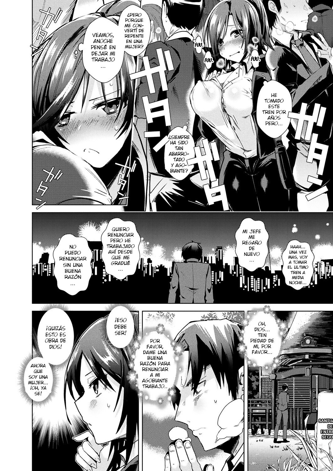 [Ebina Ebi] Nerae! Nyotaika Kotobukitaisya | Let's Aim For It! Turn into a Woman, Get Married and Resign from Work! (COMIC Unreal 2018-02 Vol. 71) [Spanish] [GenderBender Scans] [Digital] 图片编号 2