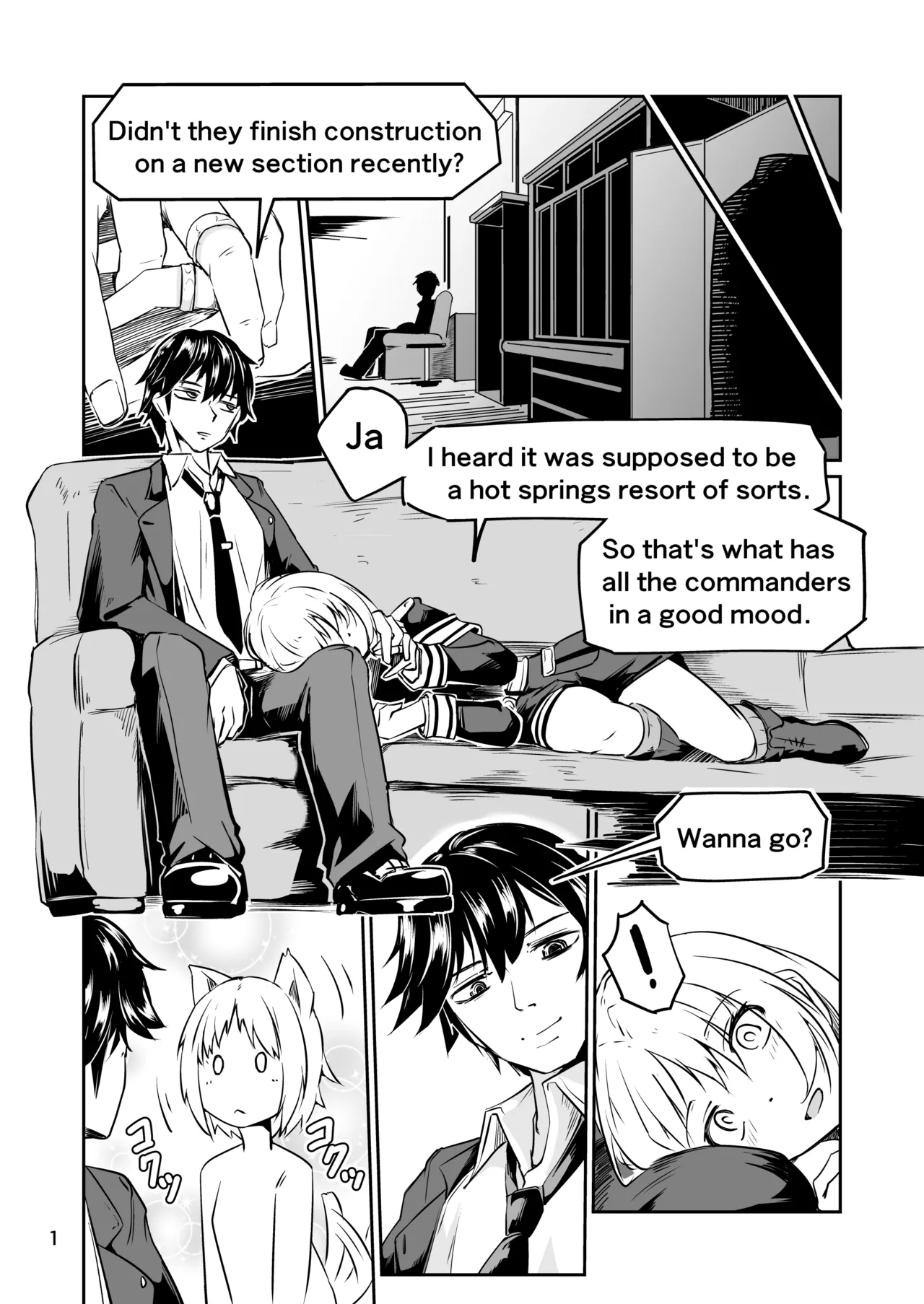 [ミナミ・シン] Skeb依頼 R-18 MP40温泉漫画 изображение № 2