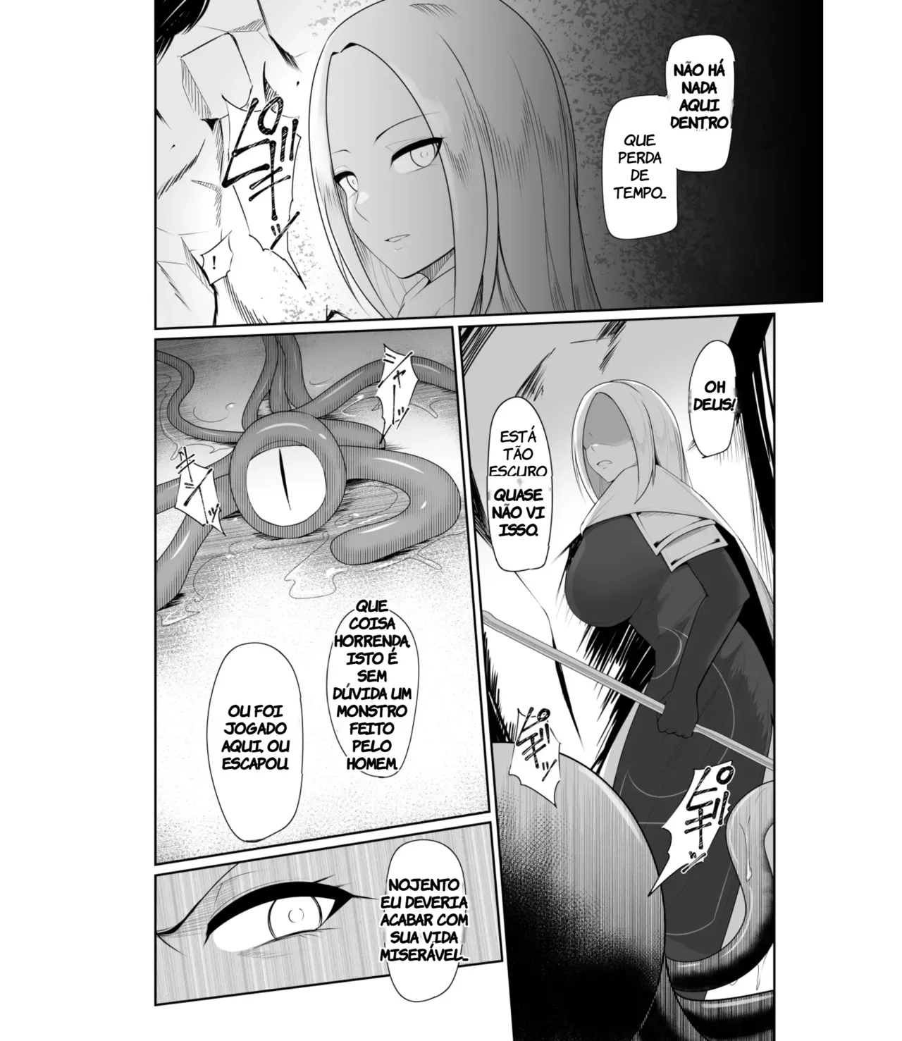 [PitaPita (Pita)] Shokushu Kisei Nasusubenaku Kuppuku Saserreru Onna Majutsushi | Tentacle Parasite - A female sorceress is helplessly subjugated (TR-276) [Portuguese-BR] изображение № 4