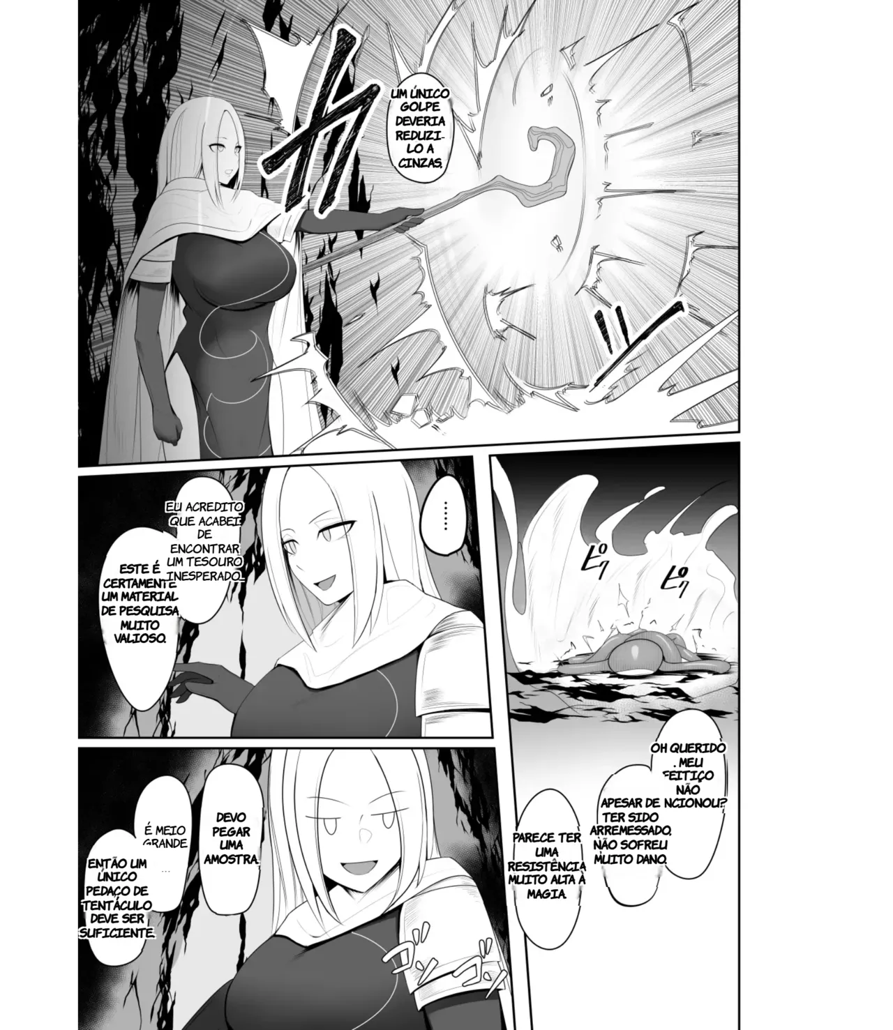 [PitaPita (Pita)] Shokushu Kisei Nasusubenaku Kuppuku Saserreru Onna Majutsushi | Tentacle Parasite - A female sorceress is helplessly subjugated (TR-276) [Portuguese-BR] изображение № 5