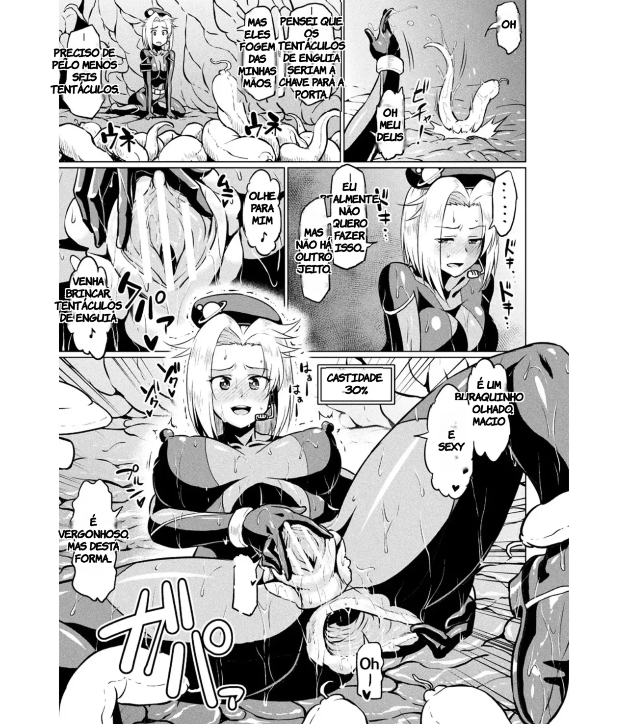 [Ahemaru] Totsugeki Chousa!! Space Scoop (2D Comic Magazine Ero Status de Heroine Kaibou Ryoujoku Keikenchi Joushouchuu! Vol. 1) (TR-279) [Portuguese-BR] [Anon] [Digital] изображение № 13