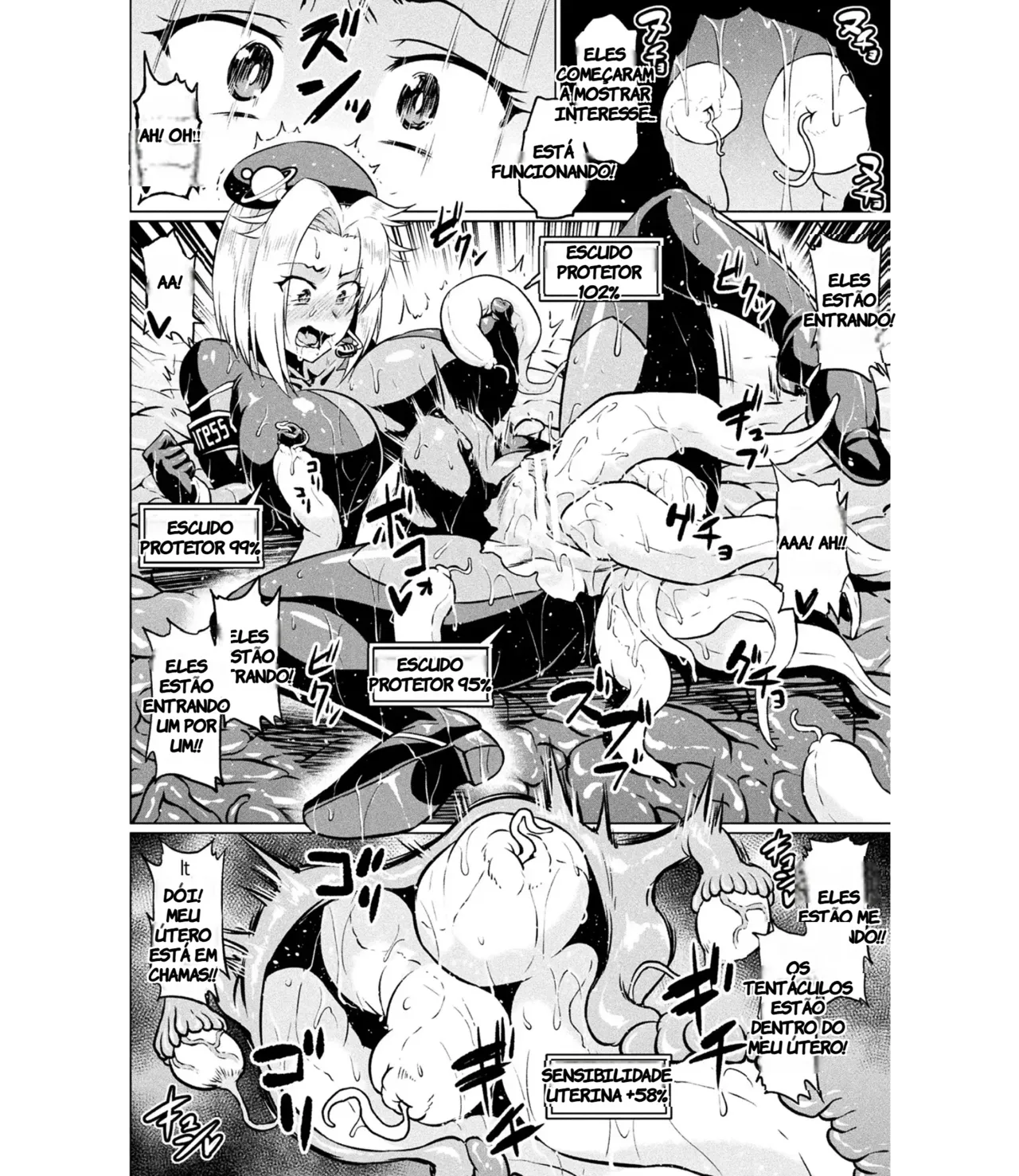 [Ahemaru] Totsugeki Chousa!! Space Scoop (2D Comic Magazine Ero Status de Heroine Kaibou Ryoujoku Keikenchi Joushouchuu! Vol. 1) (TR-279) [Portuguese-BR] [Anon] [Digital] изображение № 14