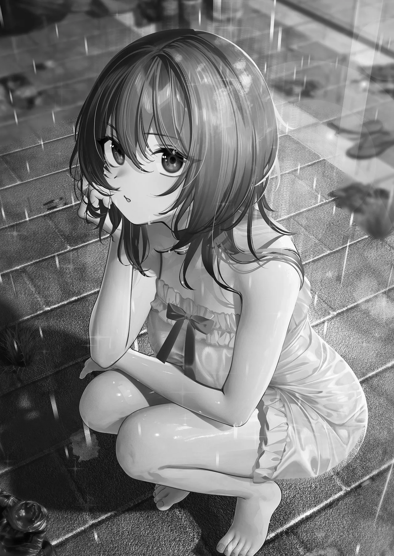 [Seika Kairaku Shoten (Shitiken Nana)] Zubunure no Nekokei Gal o Hirotta node Ie de Kau Koto ni Shimasu | 撿了一隻全身溼透的貓系辣妹回家 [Chinese] [Decensored] [Digital] изображение № 3