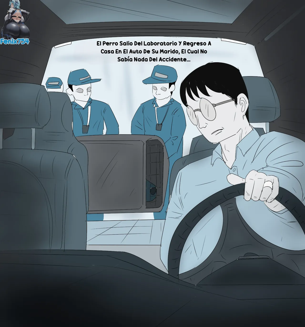 [Ante90] Female Big Breasts x Dog 画像番号 3