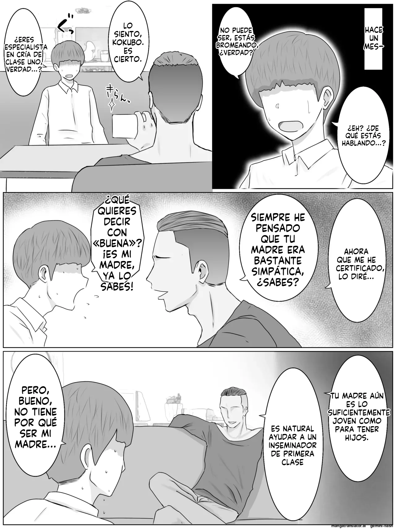 Hanshoku Haha 1 Musuko no Doukyuusei ni Mainichi Tanetsuke Sareteimasu (Spanish) MTL 11eme image