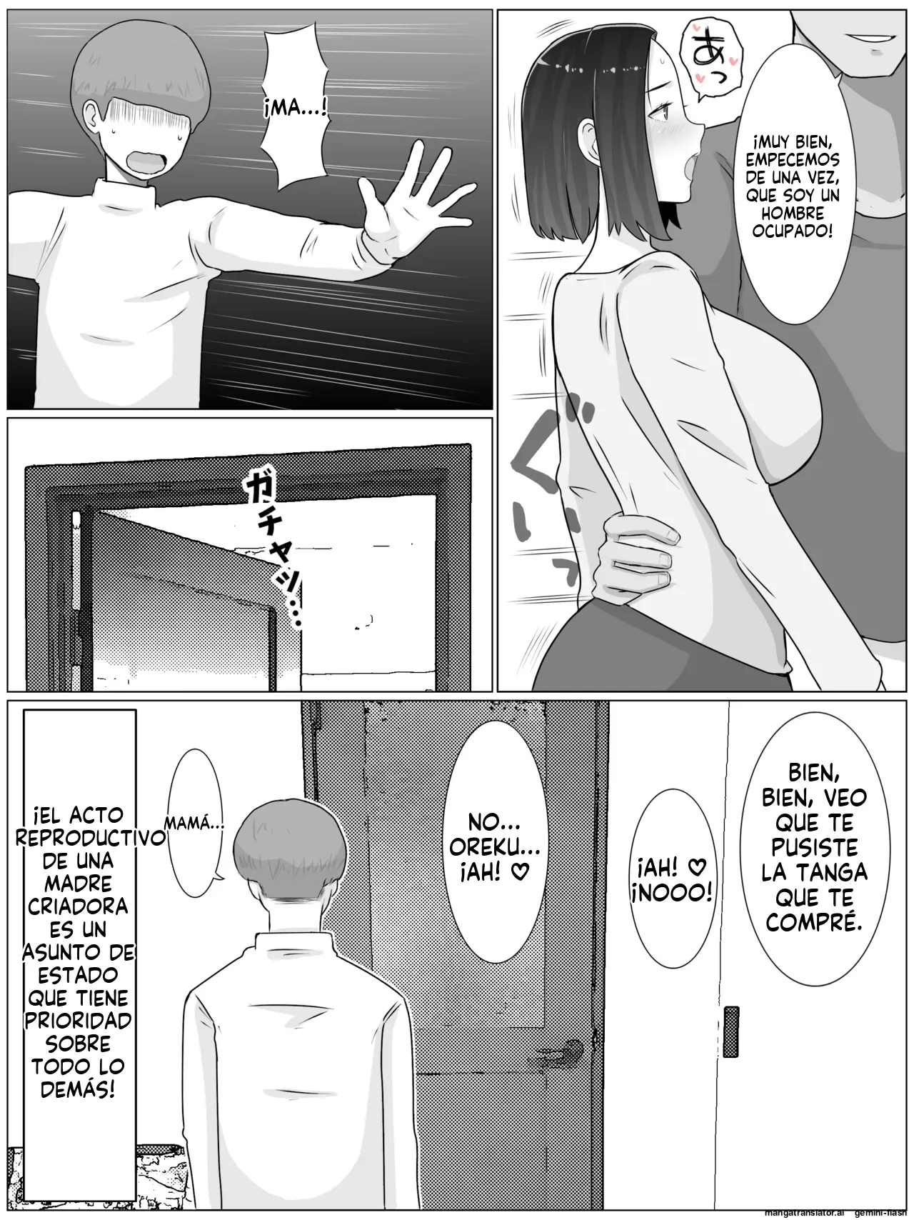 Hanshoku Haha 3 Musuko no Doukyuusei to Cosplay Kozukurisuru Koto ni Narimashita (Spanish) MTL 8eme image