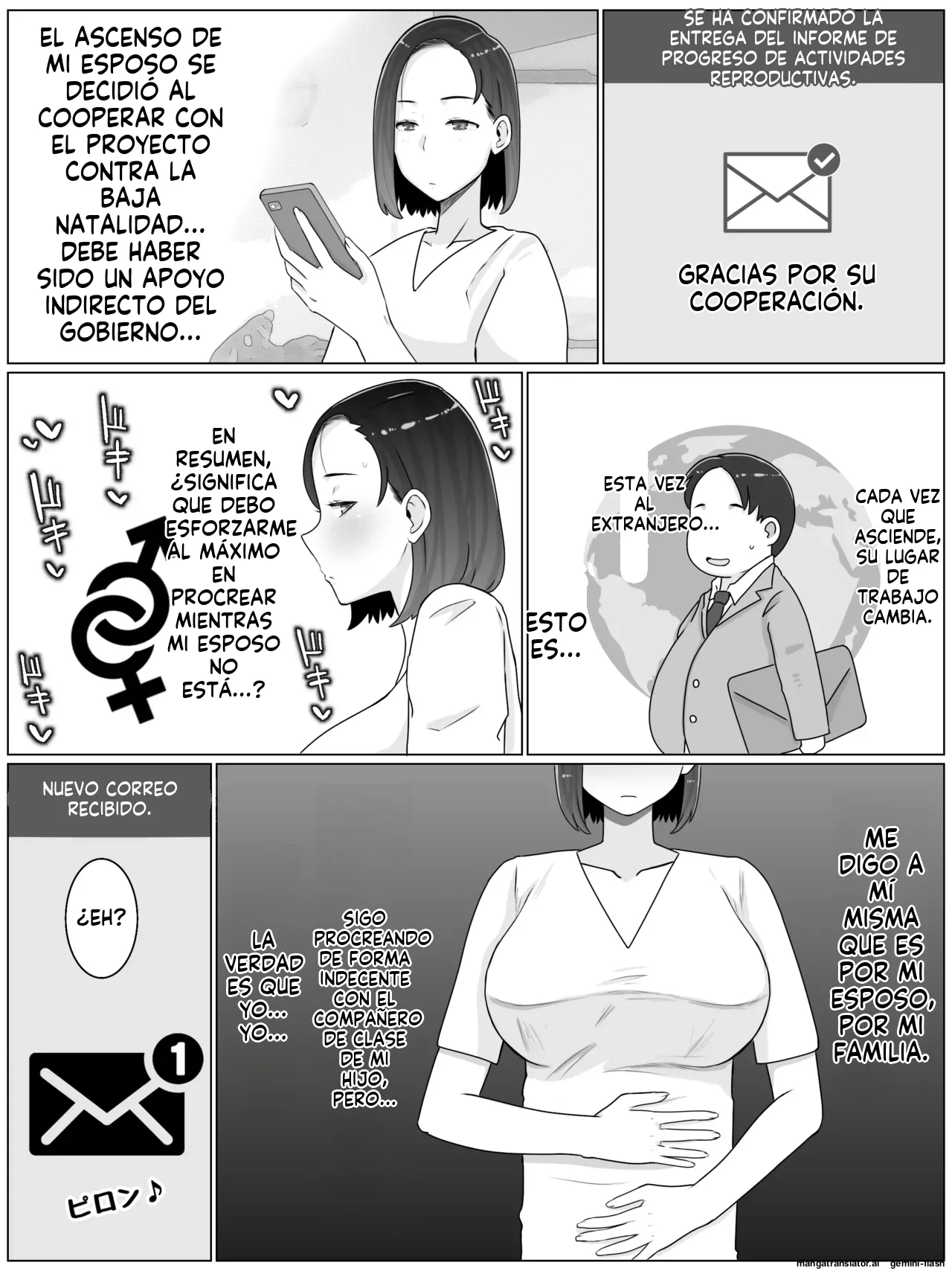 Hanshoku Haha 3 Musuko no Doukyuusei to Cosplay Kozukurisuru Koto ni Narimashita (Spanish) MTL 19eme image