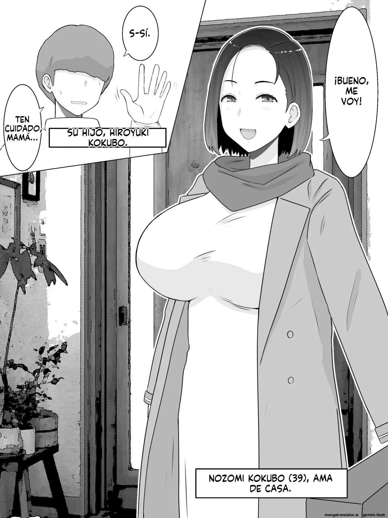 Hanshoku Haha 4 Musuko no Doukyuusei to Ero Onsen de Kozukuri Shimasu (Spanish) MTL numero di immagine  3