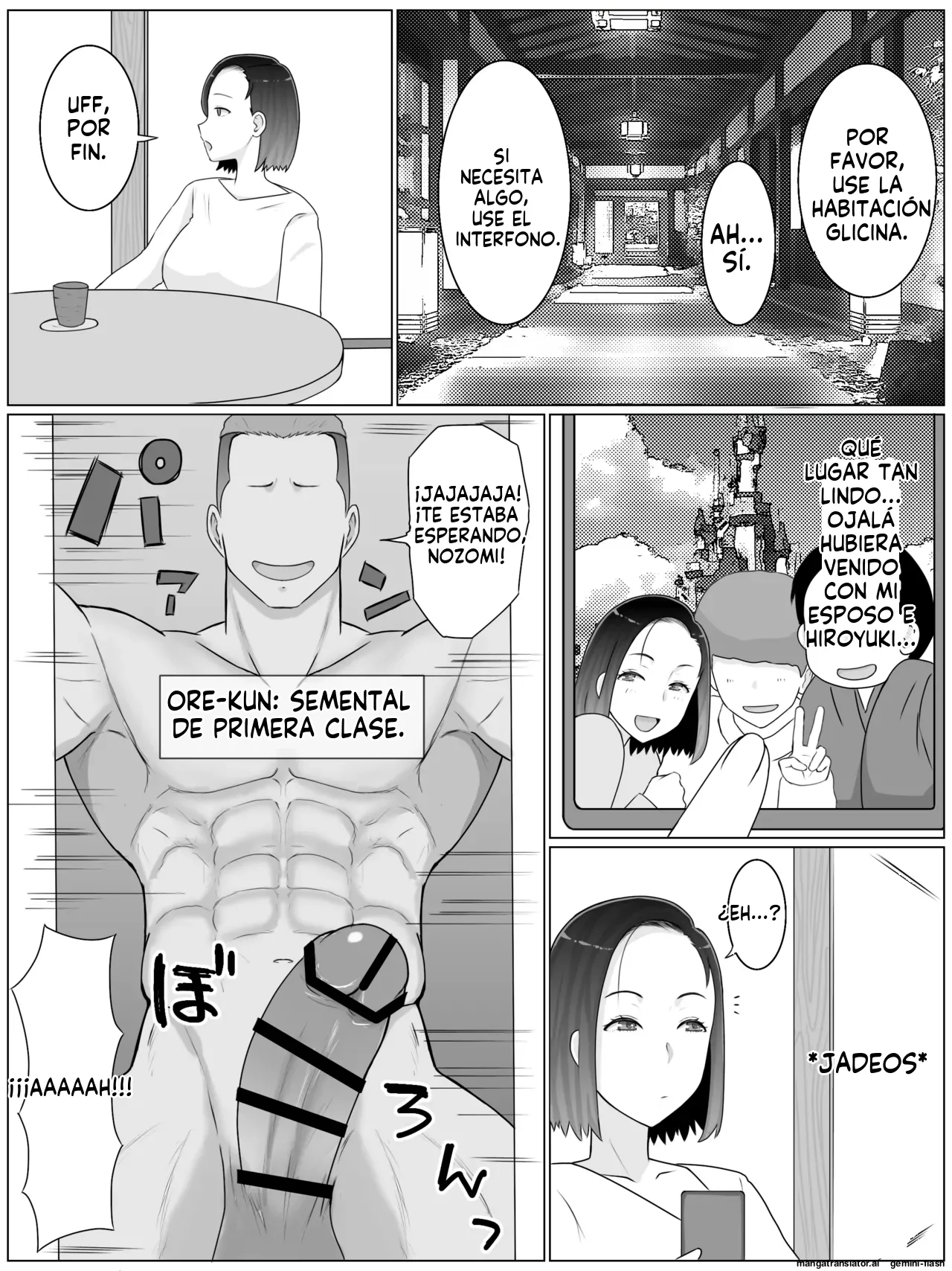 Hanshoku Haha 4 Musuko no Doukyuusei to Ero Onsen de Kozukuri Shimasu (Spanish) MTL numero di immagine  7