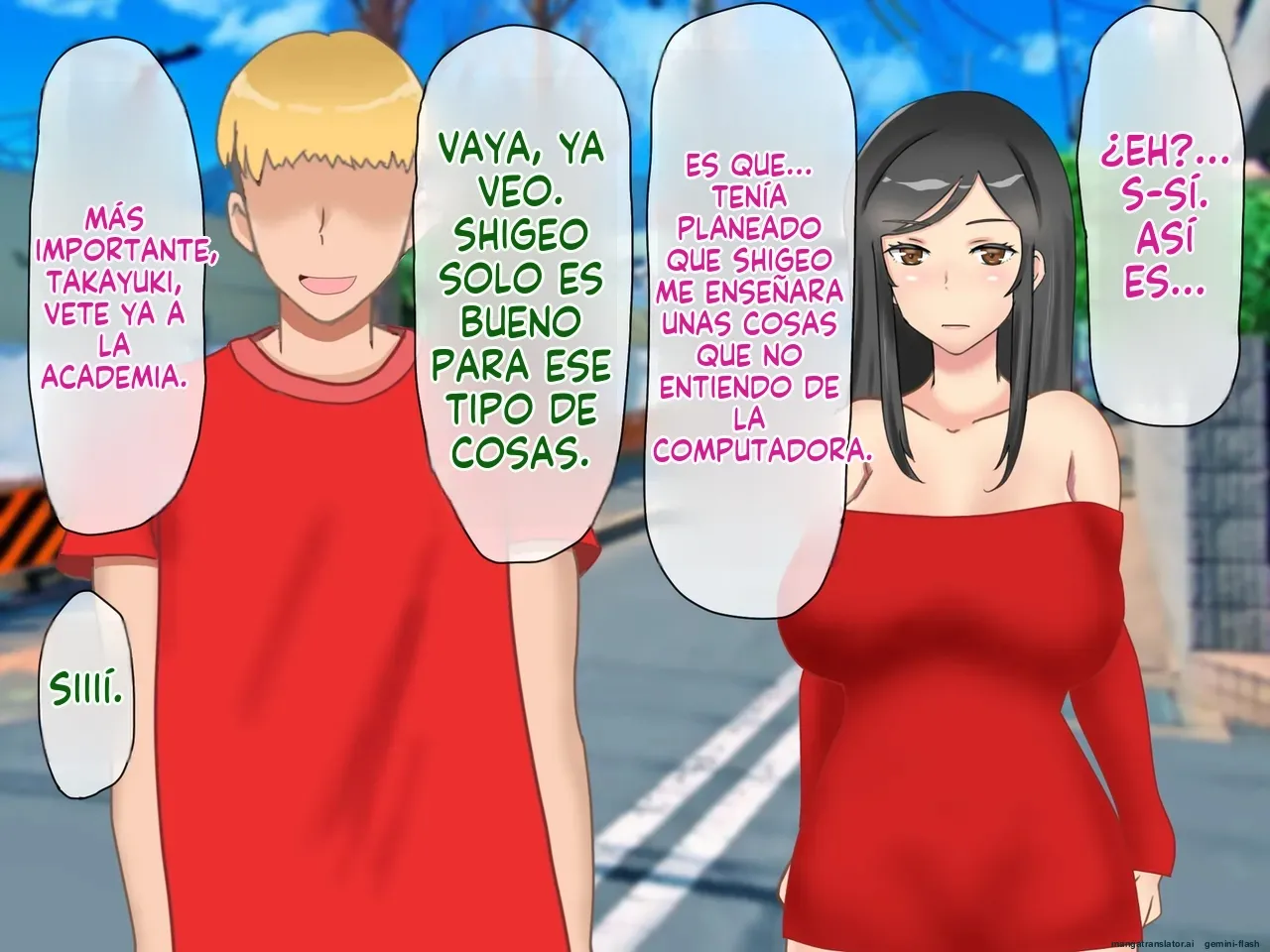 Musuko no Dokyuusei ni NTR & Haramaserareta Kyonyuu Bijin Haha (Spanish) MTL image number 55