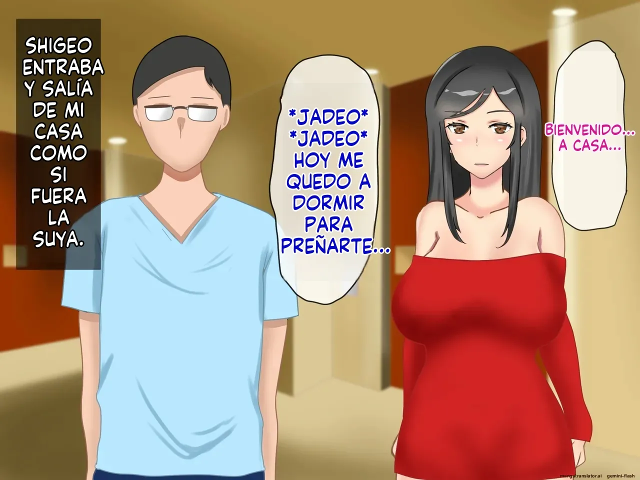 Musuko no Dokyuusei ni NTR & Haramaserareta Kyonyuu Bijin Haha (Spanish) MTL image number 98