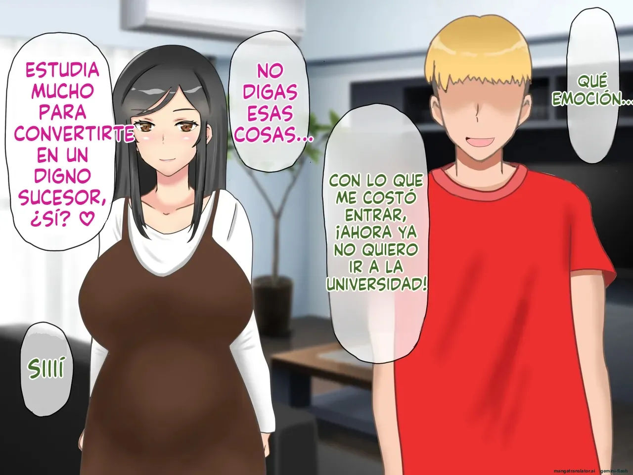 Musuko no Dokyuusei ni NTR & Haramaserareta Kyonyuu Bijin Haha (Spanish) MTL image number 136