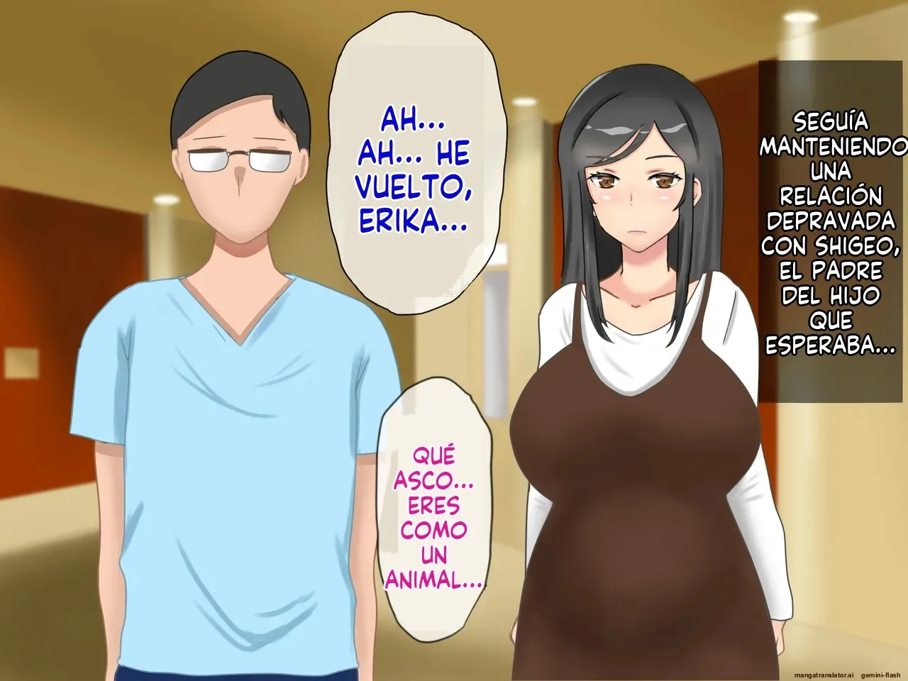 Musuko no Dokyuusei ni NTR & Haramaserareta Kyonyuu Bijin Haha (Spanish) MTL image number 138