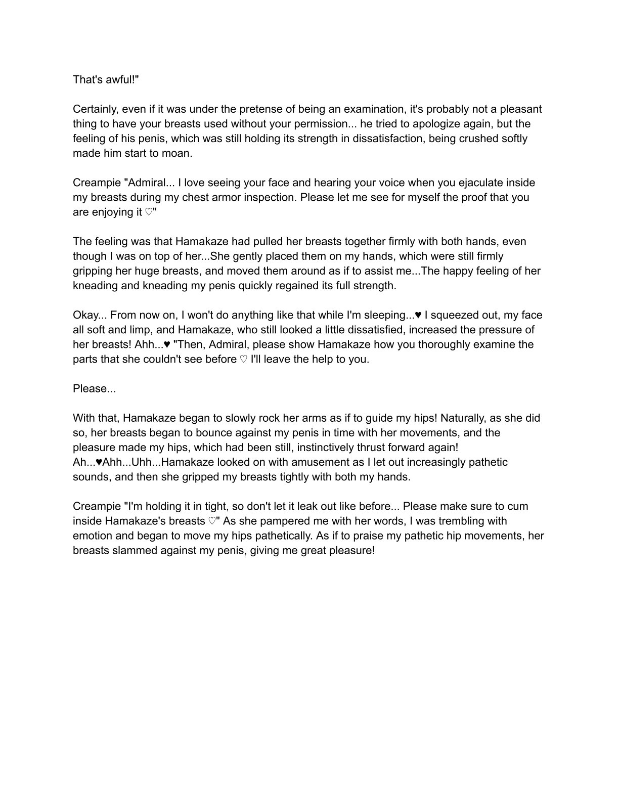 [Eriaryuu (H Miyata, Belko)] Kuchiku-kan Kyoubu Soukou Kensa (Kantai Collection -KanColle-) [Digital] [ Rough English] 图片编号 44