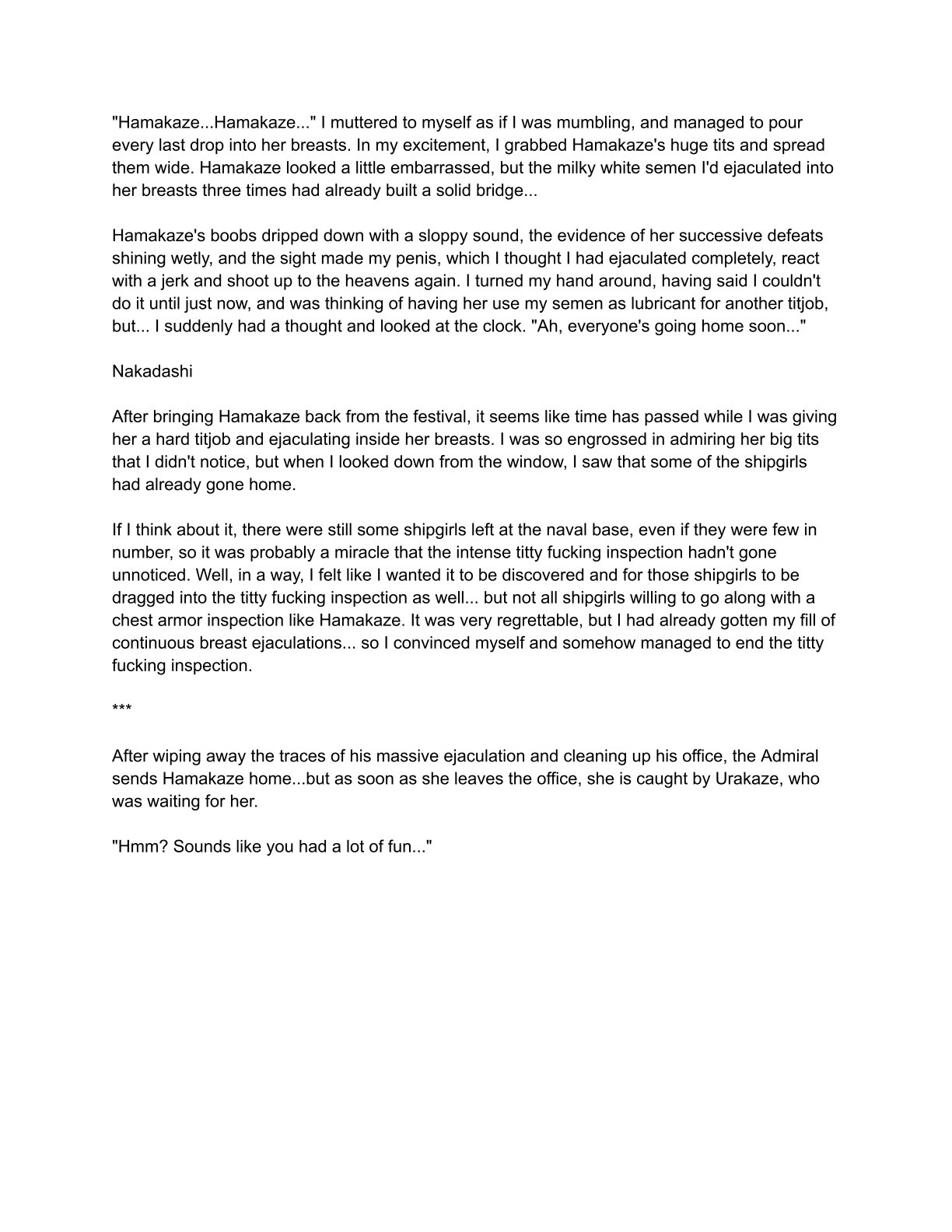 [Eriaryuu (H Miyata, Belko)] Kuchiku-kan Kyoubu Soukou Kensa (Kantai Collection -KanColle-) [Digital] [ Rough English] 图片编号 48