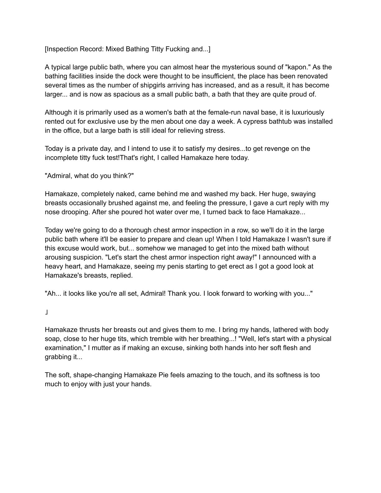 [Eriaryuu (H Miyata, Belko)] Kuchiku-kan Kyoubu Soukou Kensa (Kantai Collection -KanColle-) [Digital] [ Rough English] 图片编号 51