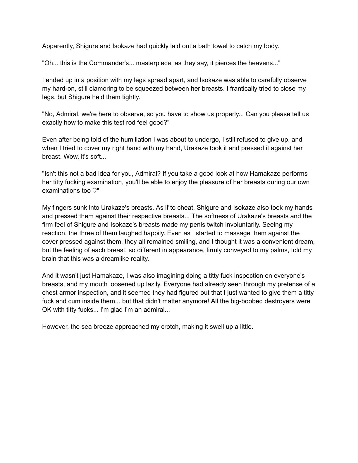 [Eriaryuu (H Miyata, Belko)] Kuchiku-kan Kyoubu Soukou Kensa (Kantai Collection -KanColle-) [Digital] [ Rough English] 图片编号 59