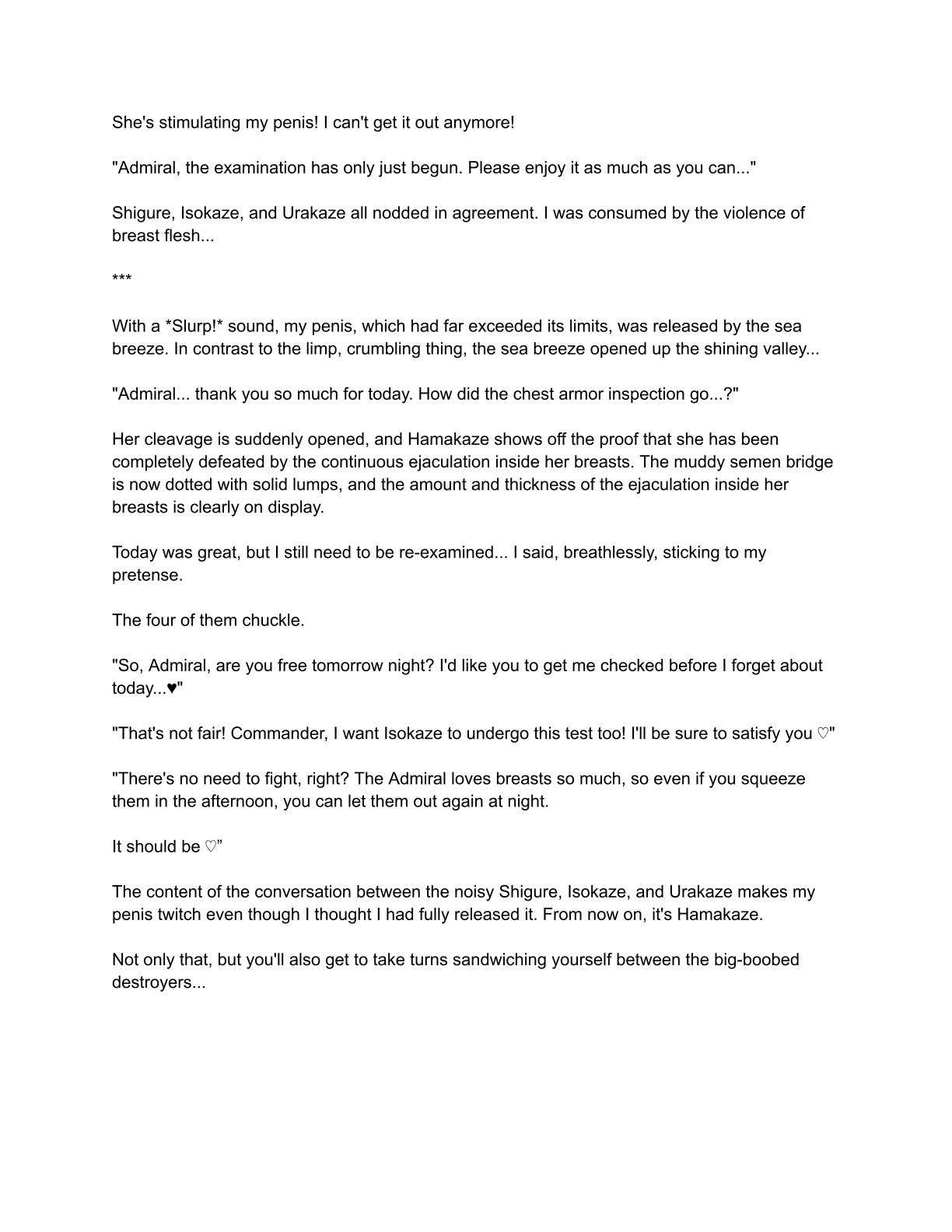 [Eriaryuu (H Miyata, Belko)] Kuchiku-kan Kyoubu Soukou Kensa (Kantai Collection -KanColle-) [Digital] [ Rough English] 图片编号 66