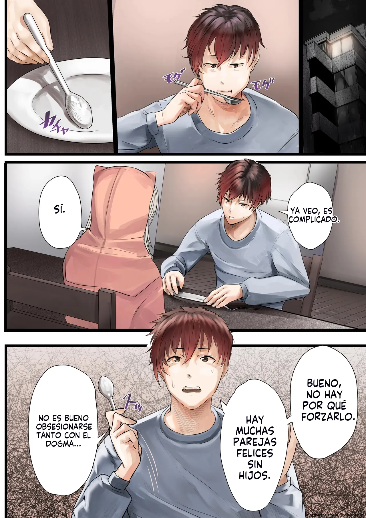 [Calm Atmosphere (Shinya)] Hitozuma no Watashi ga "Ai" shite Ii no wa Danna dake? Hajimari no Shou [Spanish] [MTL] image number 18