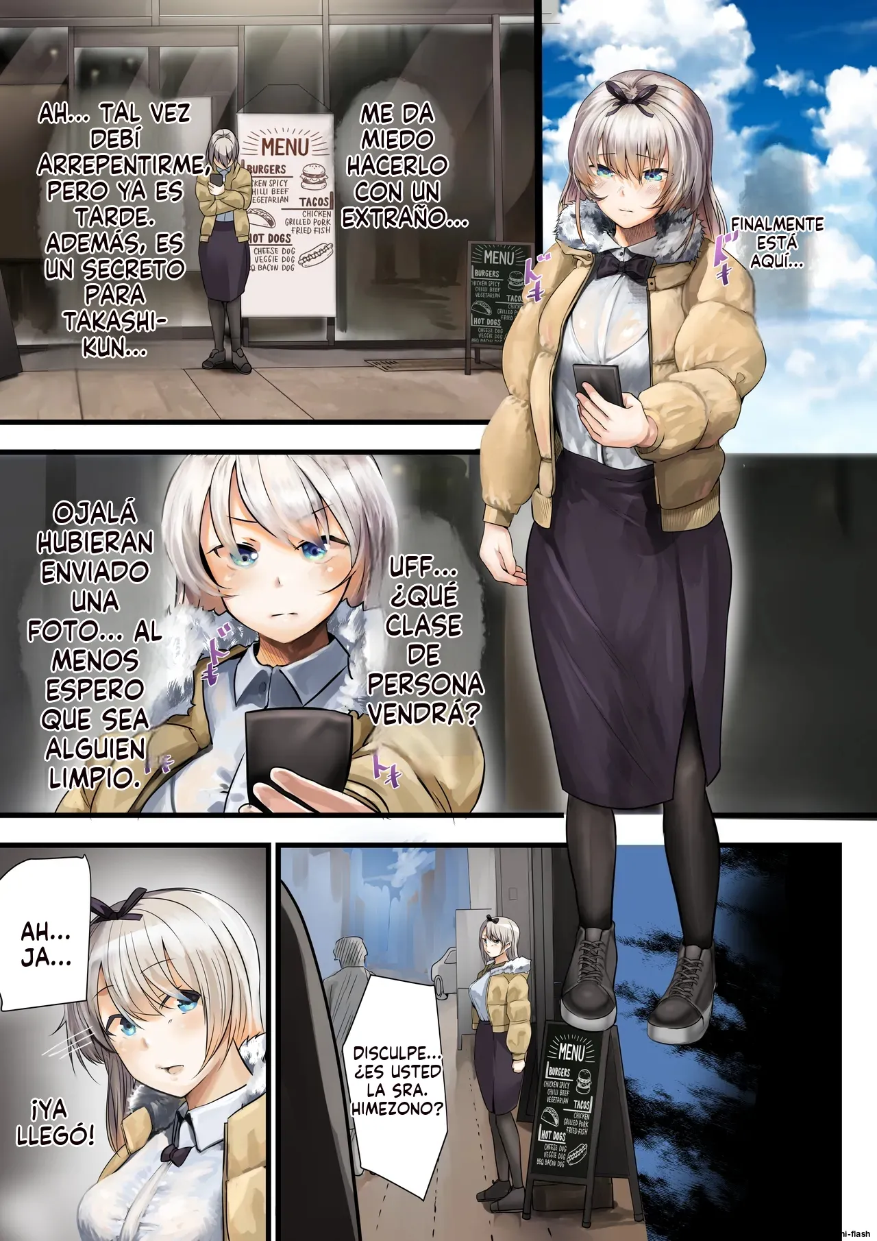 [Calm Atmosphere (Shinya)] Hitozuma no Watashi ga "Ai" shite Ii no wa Danna dake? Hajimari no Shou [Spanish] [MTL] image number 23