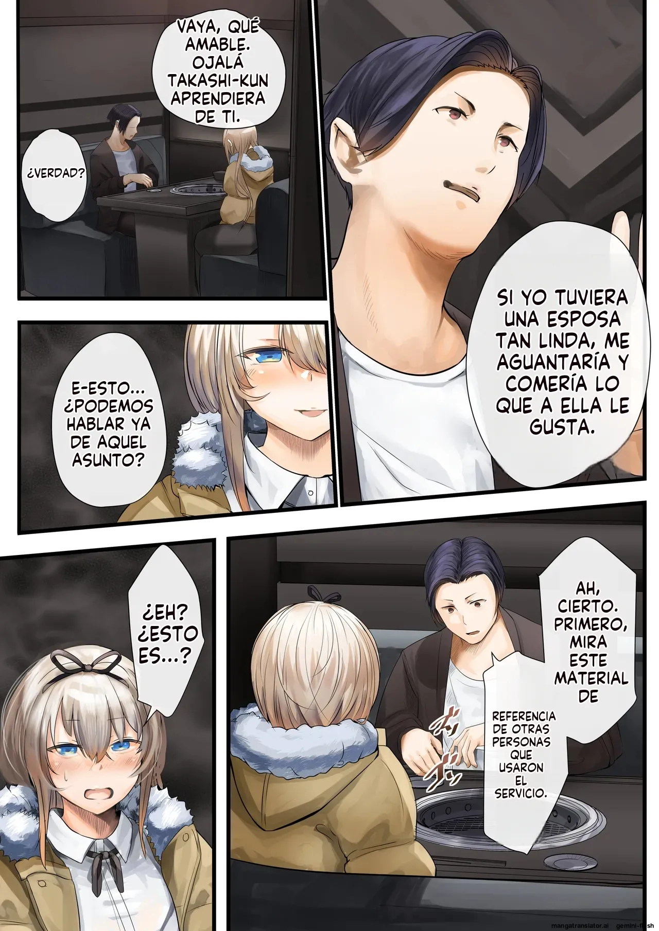 [Calm Atmosphere (Shinya)] Hitozuma no Watashi ga "Ai" shite Ii no wa Danna dake? Hajimari no Shou [Spanish] [MTL] image number 28