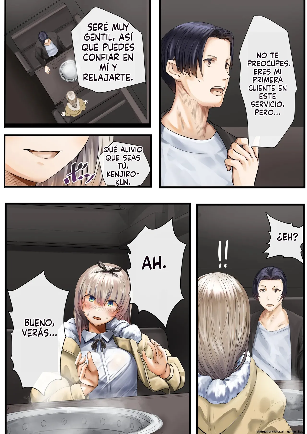 [Calm Atmosphere (Shinya)] Hitozuma no Watashi ga "Ai" shite Ii no wa Danna dake? Hajimari no Shou [Spanish] [MTL] image number 30