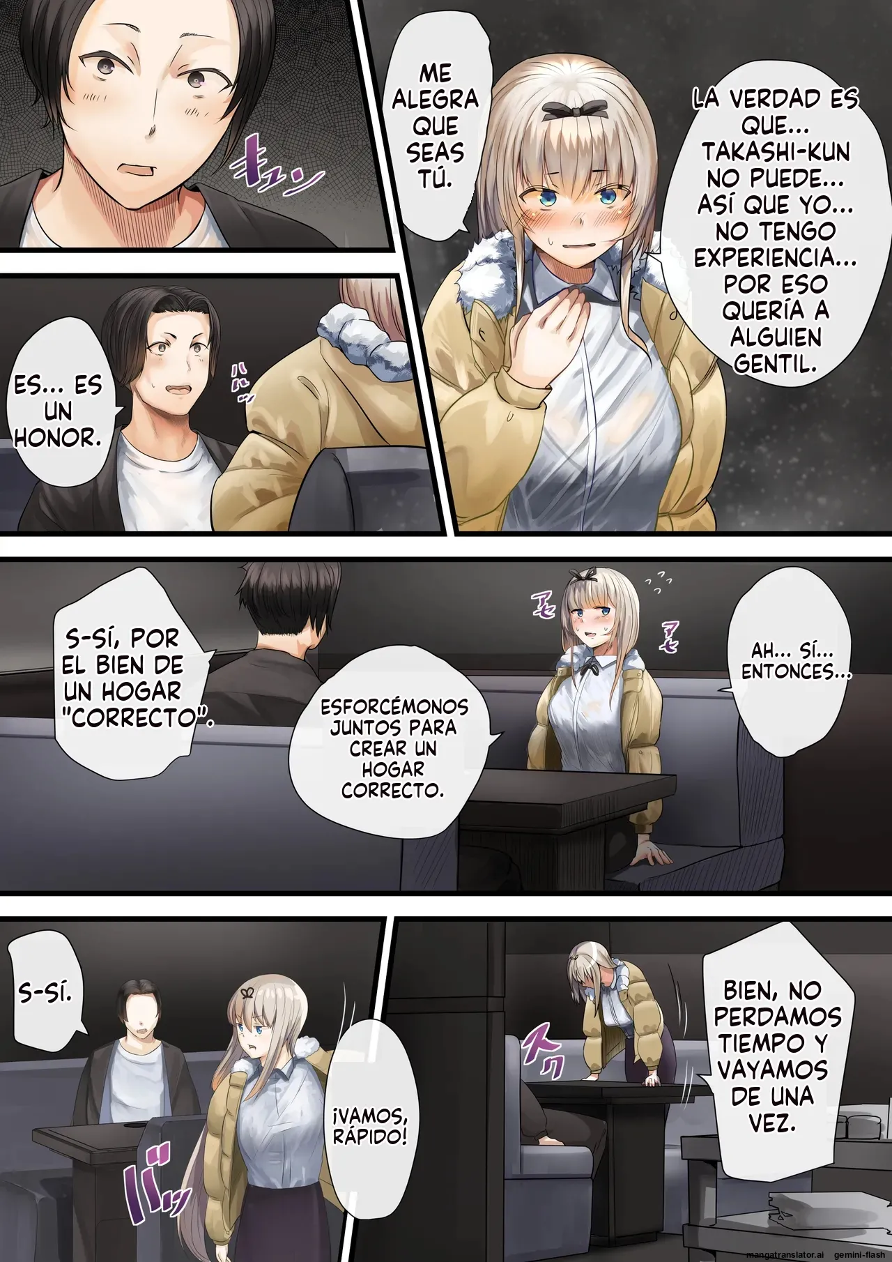 [Calm Atmosphere (Shinya)] Hitozuma no Watashi ga "Ai" shite Ii no wa Danna dake? Hajimari no Shou [Spanish] [MTL] image number 31