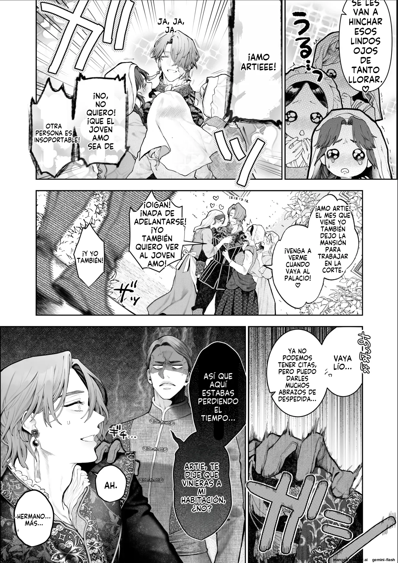 [Kyouniku Kyoushoku (Jagi Iwa)] Houtou Kizoku wa Moto Outaishihi to no Haramasekon de Isogashii - The Rake and The Once Crowned Princess [Spanish] [MTL] [Digital] Bildnummer 9