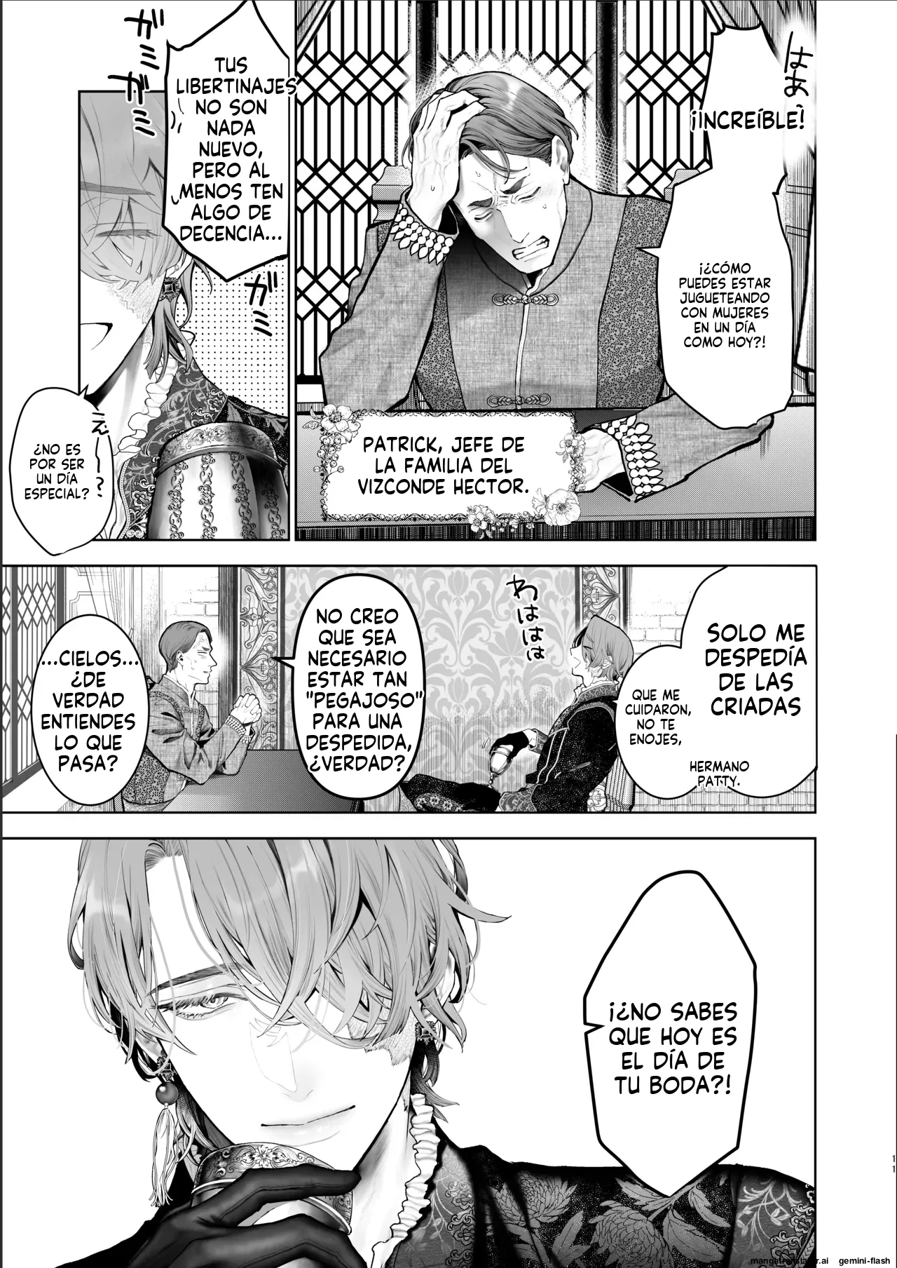 [Kyouniku Kyoushoku (Jagi Iwa)] Houtou Kizoku wa Moto Outaishihi to no Haramasekon de Isogashii - The Rake and The Once Crowned Princess [Spanish] [MTL] [Digital] Bildnummer 10