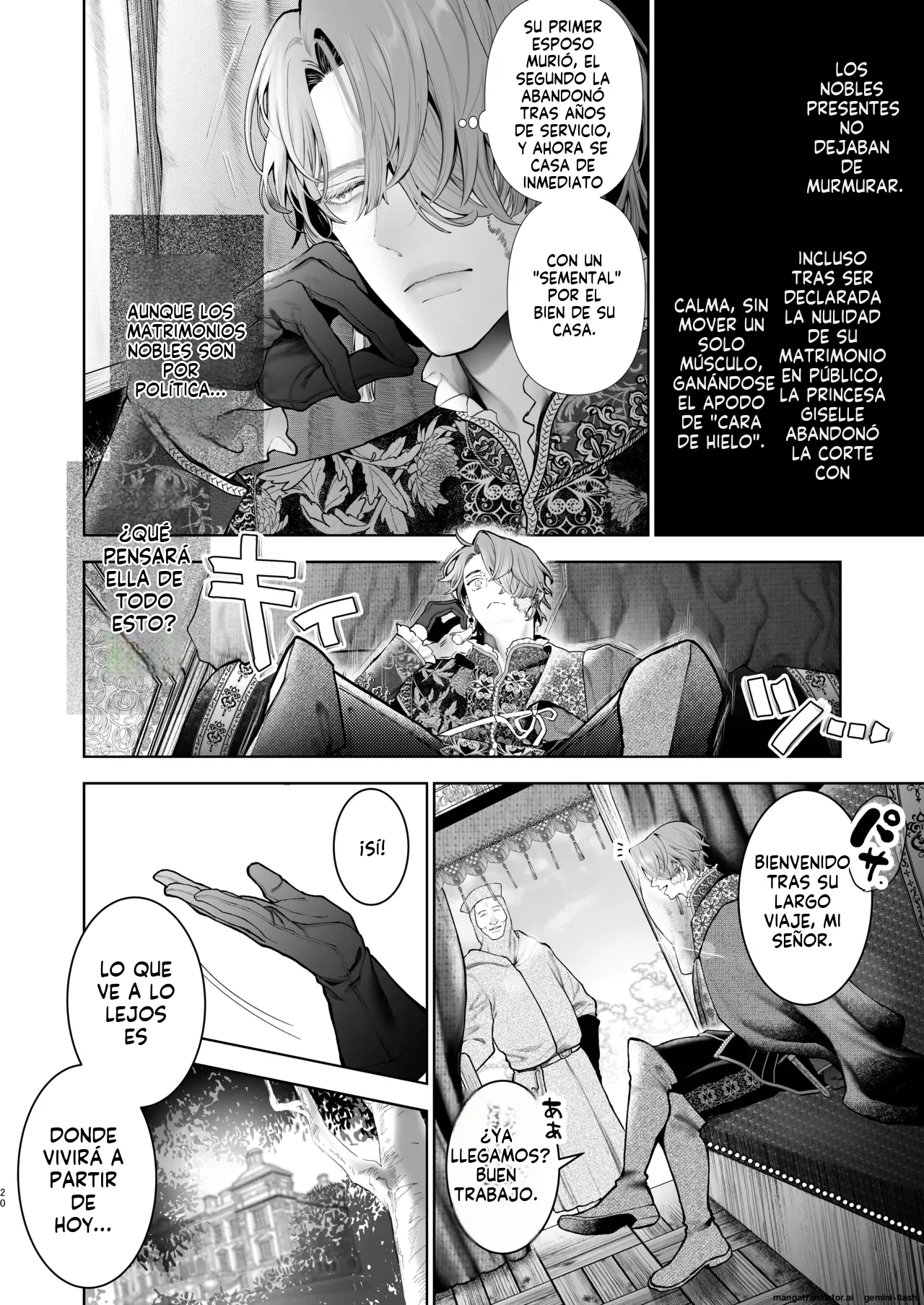 [Kyouniku Kyoushoku (Jagi Iwa)] Houtou Kizoku wa Moto Outaishihi to no Haramasekon de Isogashii - The Rake and The Once Crowned Princess [Spanish] [MTL] [Digital] Bildnummer 19