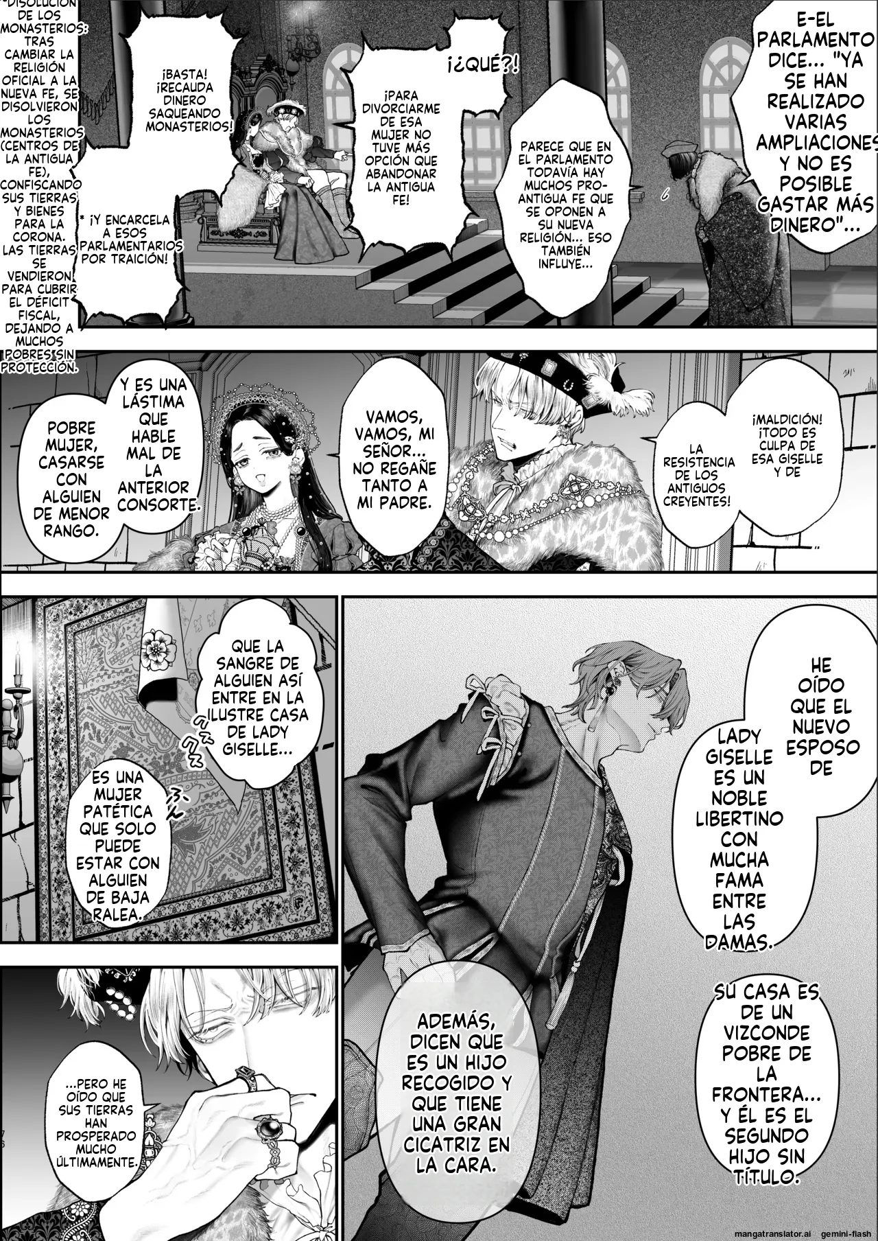 [Kyouniku Kyoushoku (Jagi Iwa)] Houtou Kizoku wa Moto Outaishihi to no Haramasekon de Isogashii - The Rake and The Once Crowned Princess [Spanish] [MTL] [Digital] Bildnummer 75