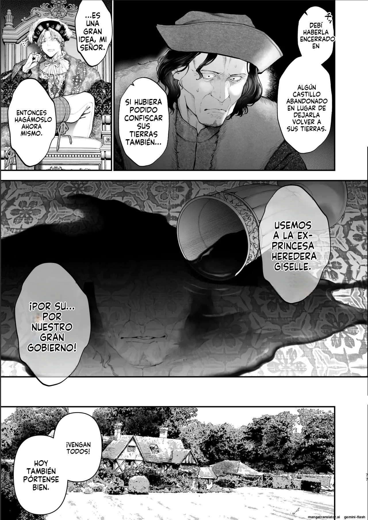 [Kyouniku Kyoushoku (Jagi Iwa)] Houtou Kizoku wa Moto Outaishihi to no Haramasekon de Isogashii - The Rake and The Once Crowned Princess [Spanish] [MTL] [Digital] Bildnummer 76