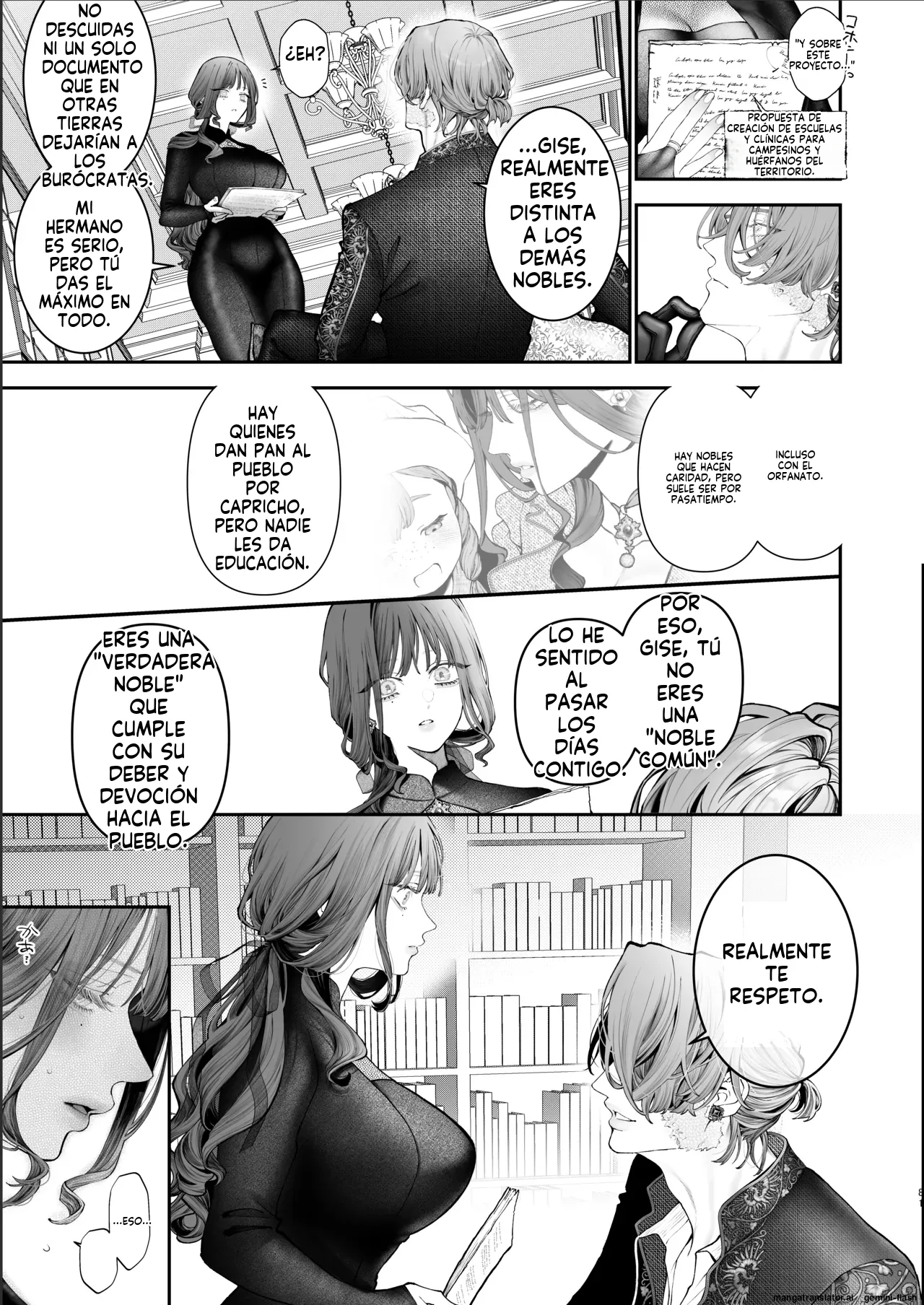 [Kyouniku Kyoushoku (Jagi Iwa)] Houtou Kizoku wa Moto Outaishihi to no Haramasekon de Isogashii - The Rake and The Once Crowned Princess [Spanish] [MTL] [Digital] Bildnummer 80