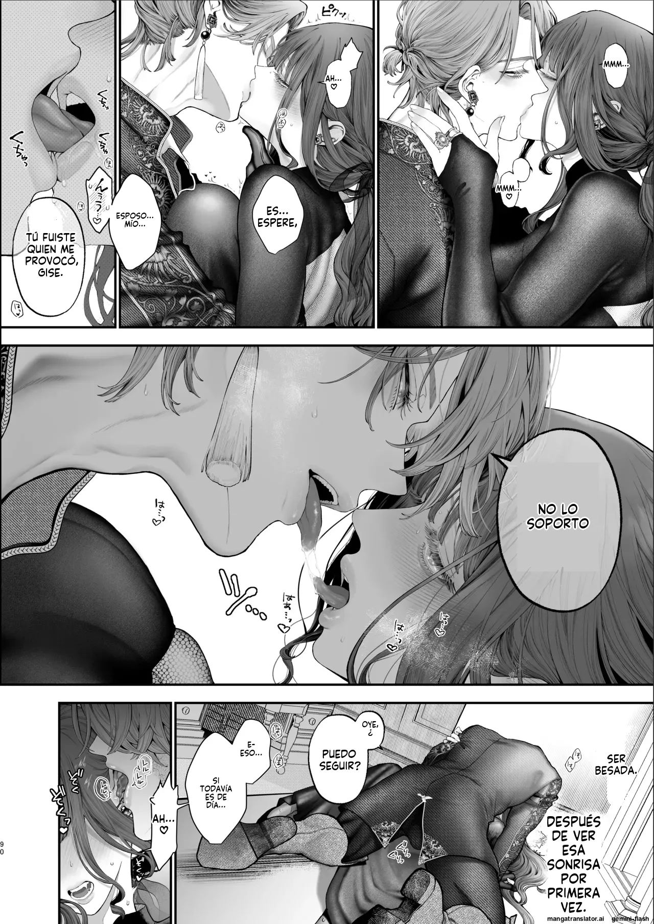 [Kyouniku Kyoushoku (Jagi Iwa)] Houtou Kizoku wa Moto Outaishihi to no Haramasekon de Isogashii - The Rake and The Once Crowned Princess [Spanish] [MTL] [Digital] Bildnummer 89