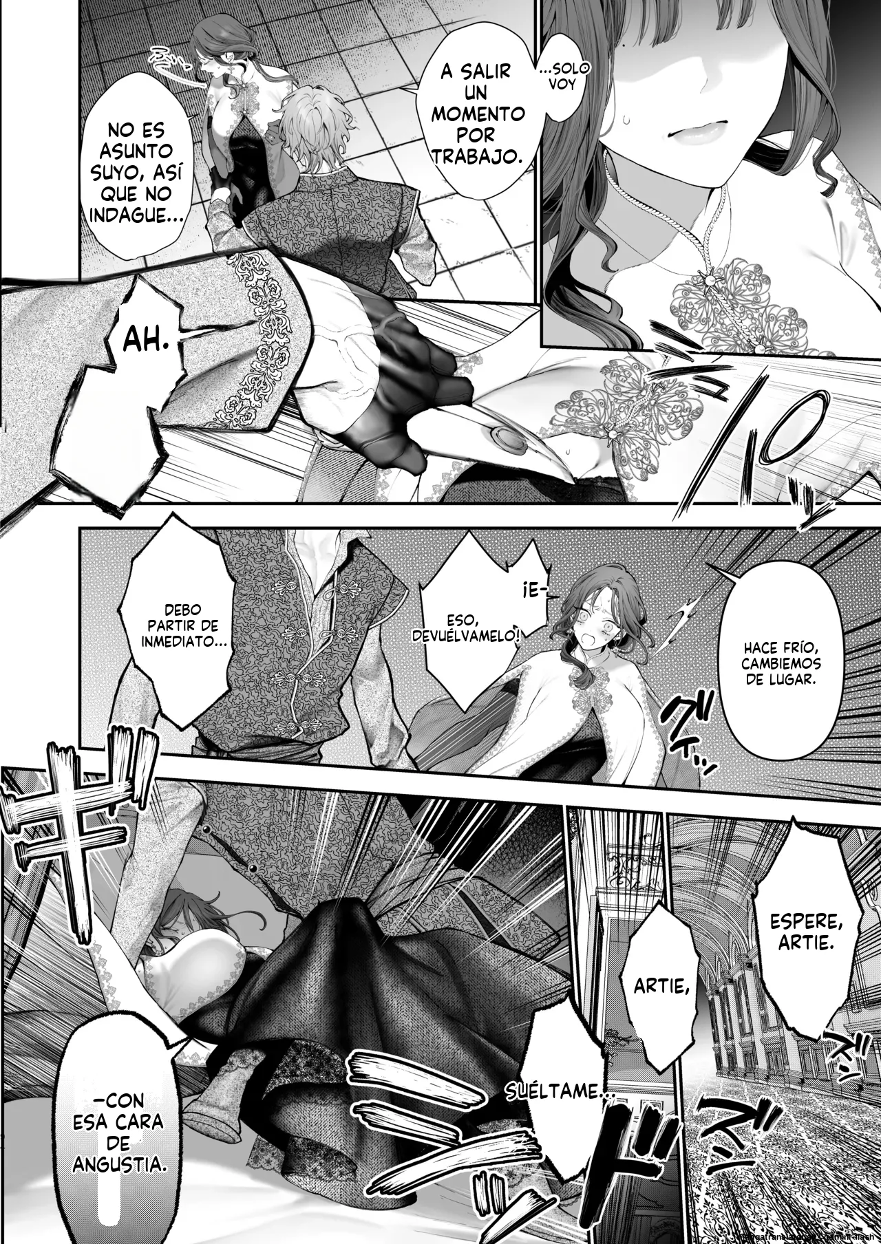 [Kyouniku Kyoushoku (Jagi Iwa)] Houtou Kizoku wa Moto Outaishihi to no Haramasekon de Isogashii - The Rake and The Once Crowned Princess [Spanish] [MTL] [Digital] Bildnummer 93