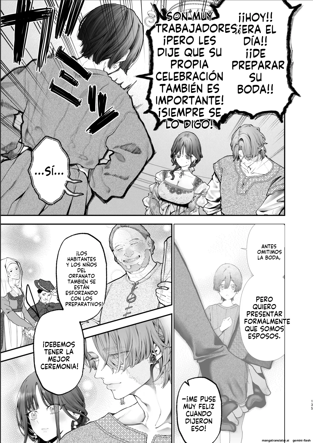 [Kyouniku Kyoushoku (Jagi Iwa)] Houtou Kizoku wa Moto Outaishihi to no Haramasekon de Isogashii - The Rake and The Once Crowned Princess [Spanish] [MTL] [Digital] Bildnummer 134