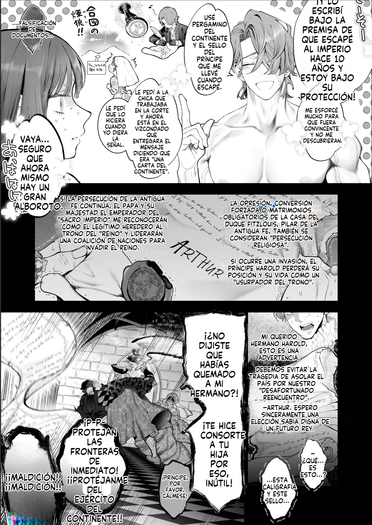 [Kyouniku Kyoushoku (Jagi Iwa)] Houtou Kizoku wa Moto Outaishihi to no Haramasekon de Isogashii - The Rake and The Once Crowned Princess [Spanish] [MTL] [Digital] Bildnummer 136