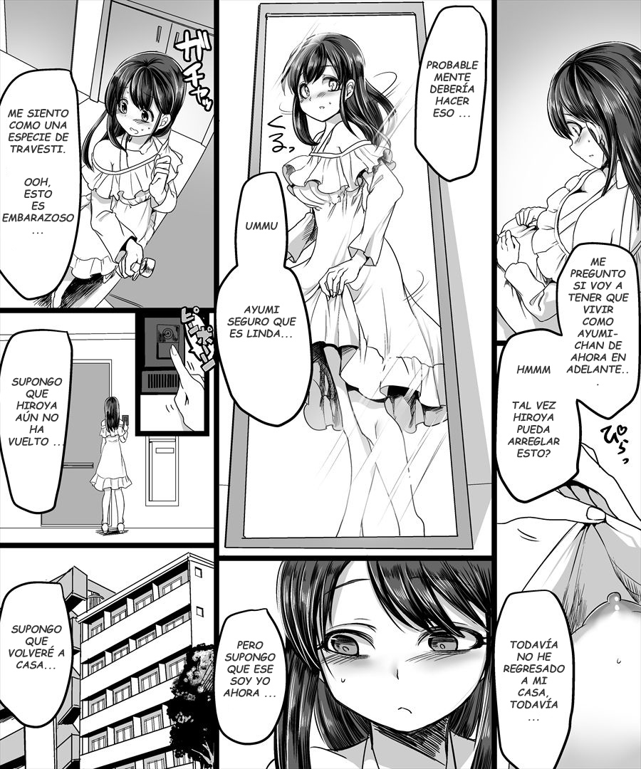 [TSF Mousou Chikusekijo (Minaduki Nanana, Kouji)] Yuutai no Mahoujin ~Anoko ni Hyoui Shite Kanojo to XXX~ [Spanish][GenderBender Scans] Bildnummer 16