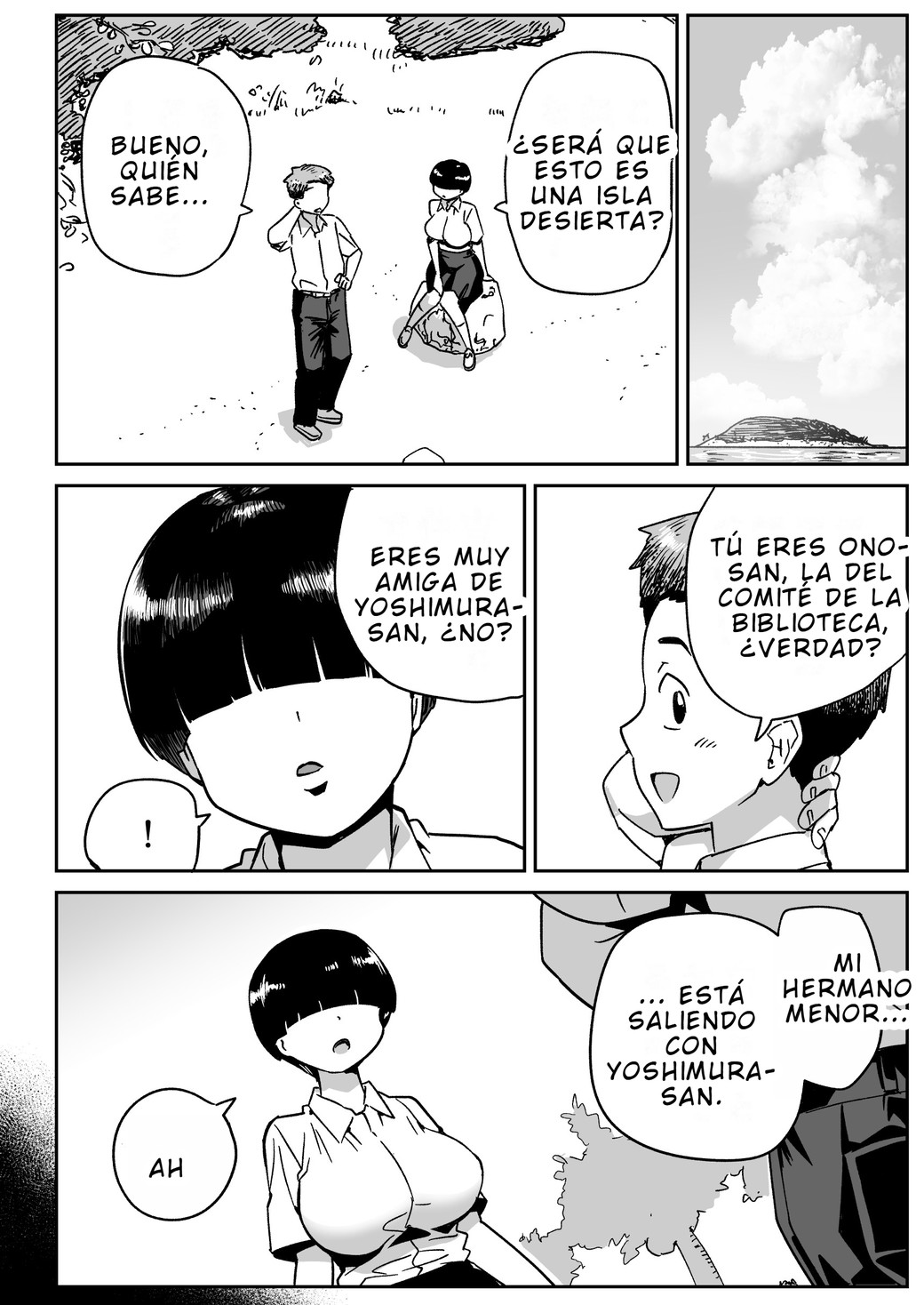[Toilet Komoru] Mujintou no Ono-san | Ono-san en la isla desierta [Spanish] image number 3