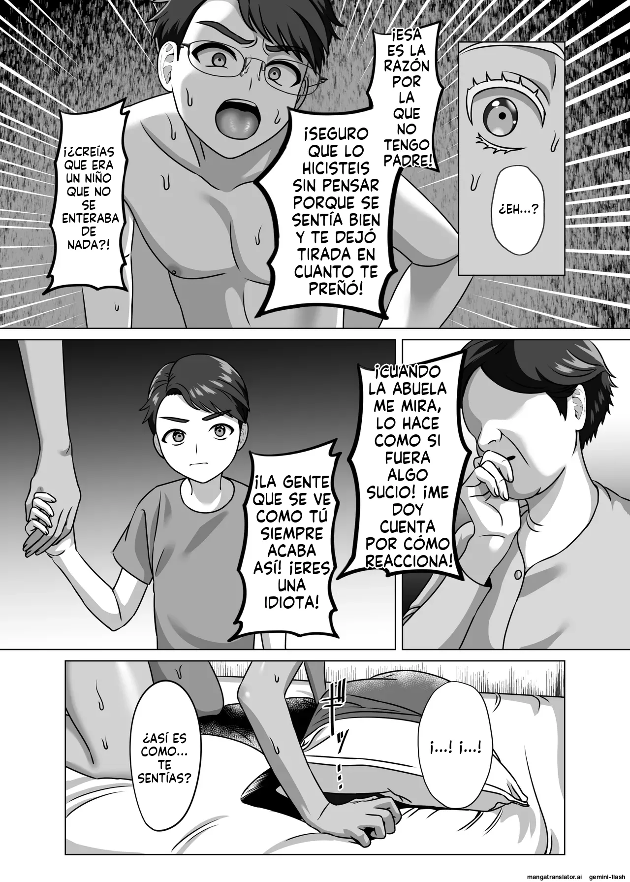 [GABUGABU (GABURI)] Boshi Katei no Musuko wa Gal Mama e no Kanjou o Kojiraseteiru [Spanish] [MTL] [Digital] image number 18