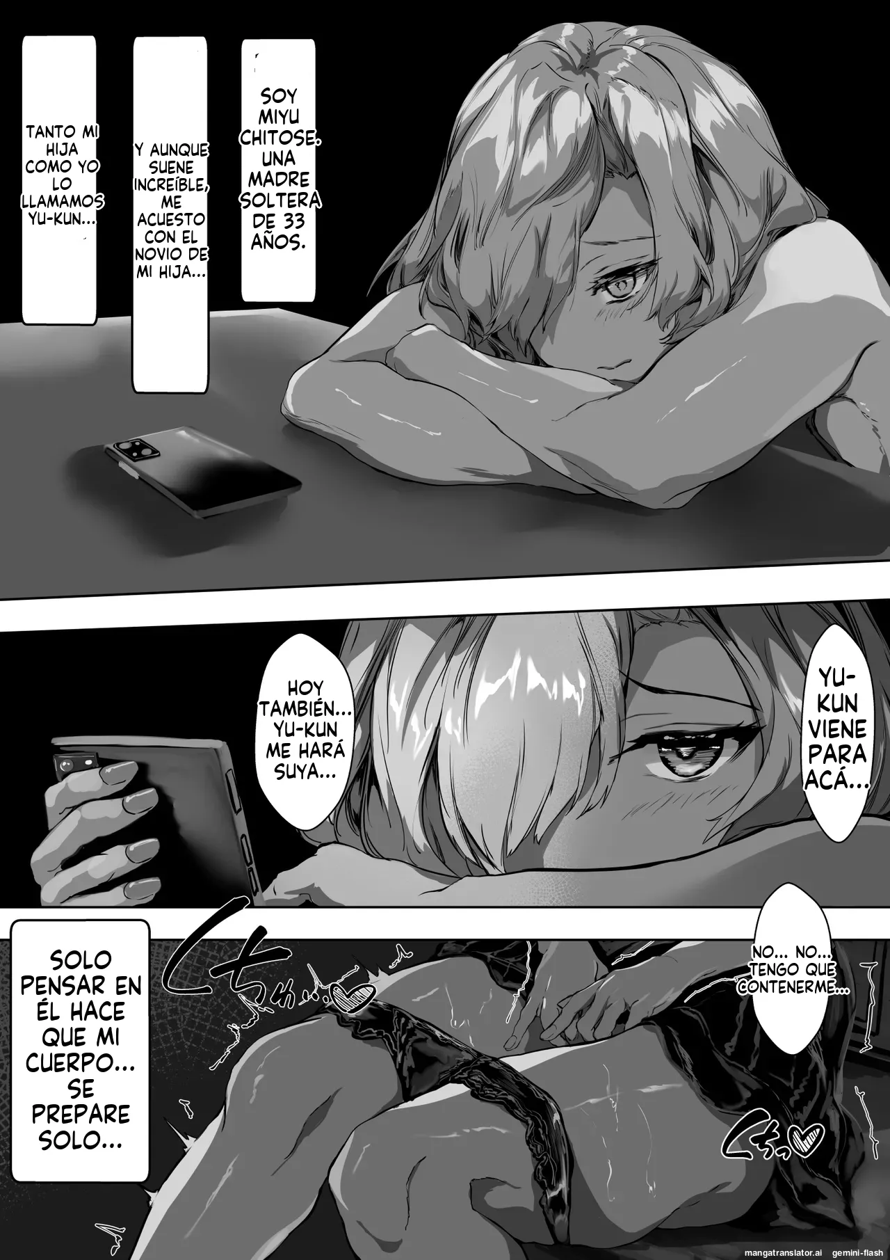 Kyonyuu Mama to Menhera Kanojo o Oyakodon ni Shite Haramaseru Hanashi (Spanish) MTL 图片编号 3