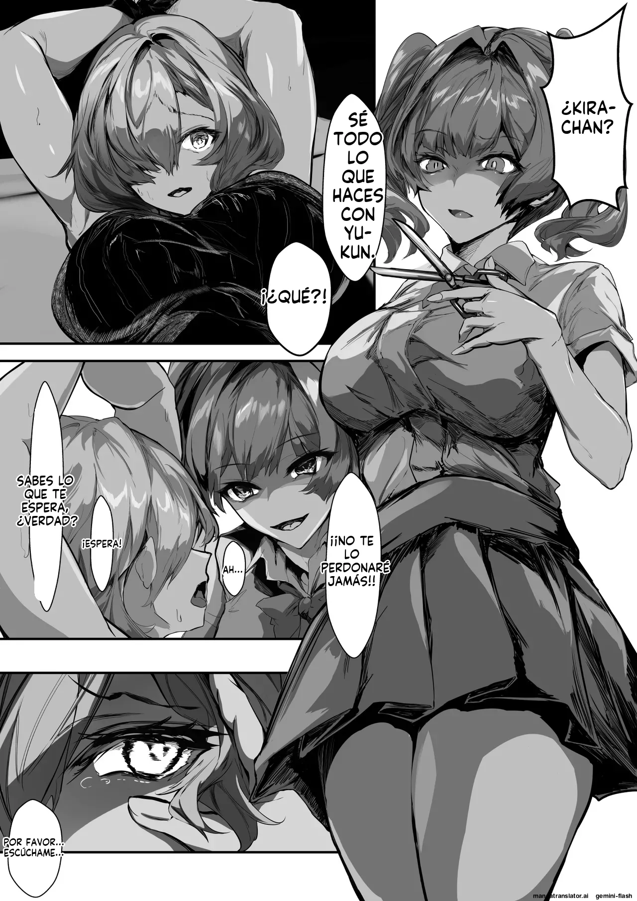 Kyonyuu Mama to Menhera Kanojo o Oyakodon ni Shite Haramaseru Hanashi (Spanish) MTL 图片编号 27