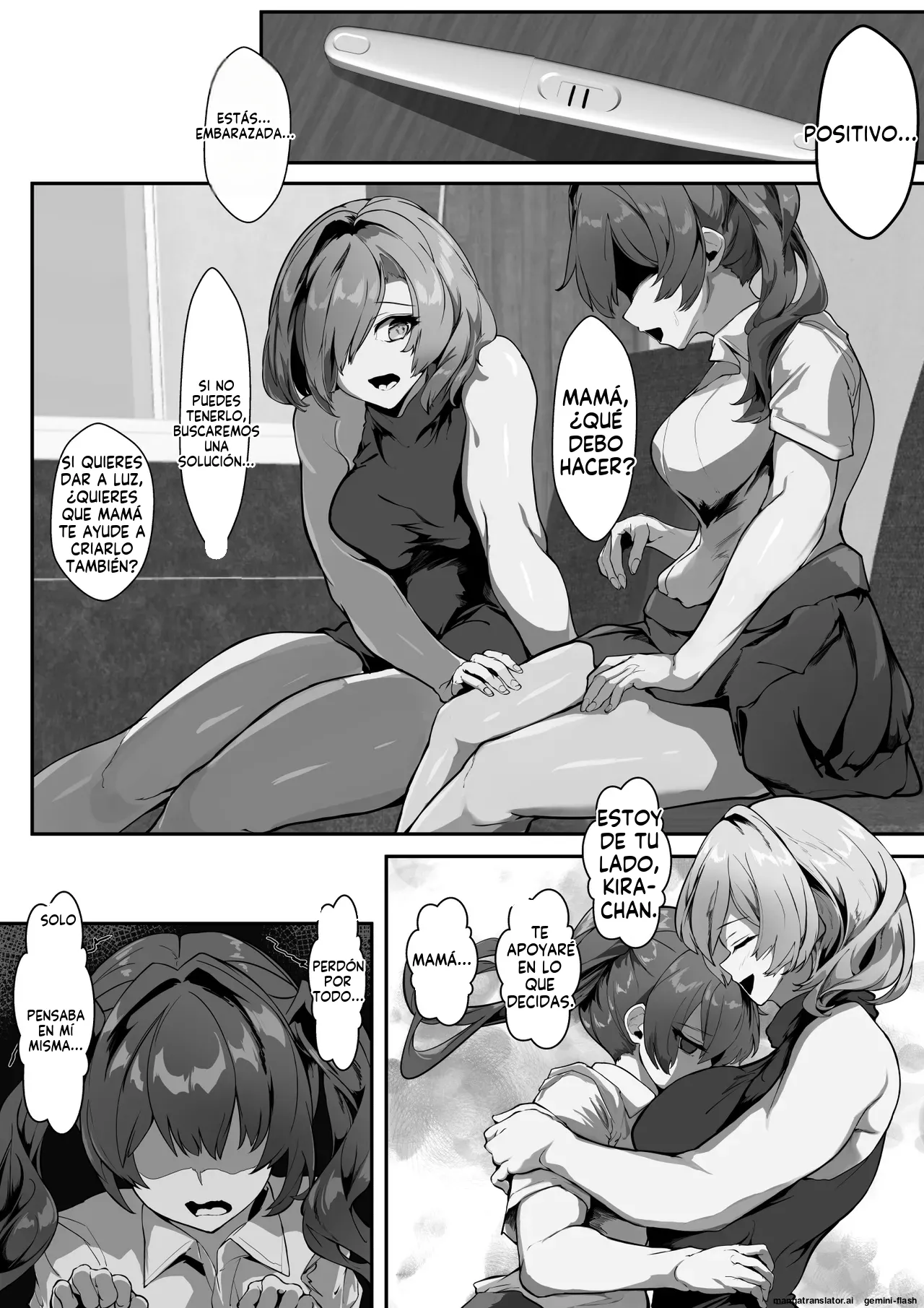 Kyonyuu Mama to Menhera Kanojo o Oyakodon ni Shite Haramaseru Hanashi (Spanish) MTL 图片编号 71