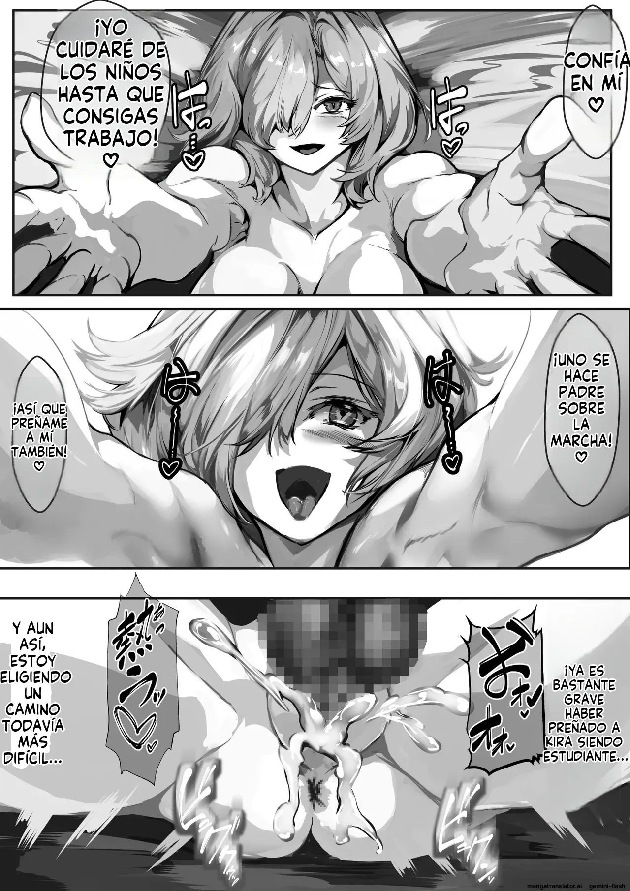 Kyonyuu Mama to Menhera Kanojo o Oyakodonburi ni Shite Harama seru Hanashi tsui (Spanish) MTL 图片编号 31