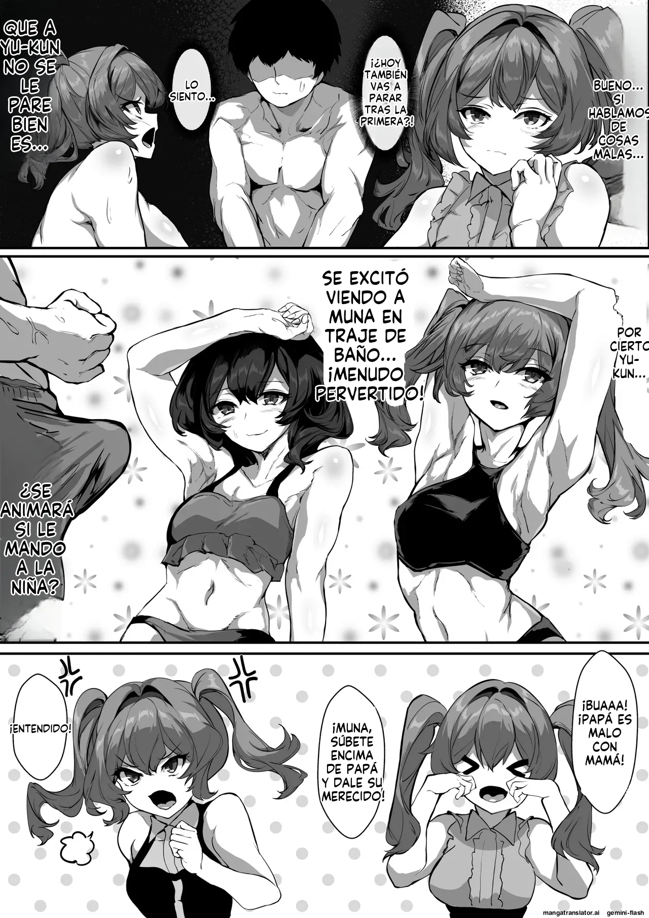 Kyonyuu Mama to Menhera Kanojo o Oyakodonburi ni Shite Harama seru Hanashi tsui (Spanish) MTL 图片编号 51