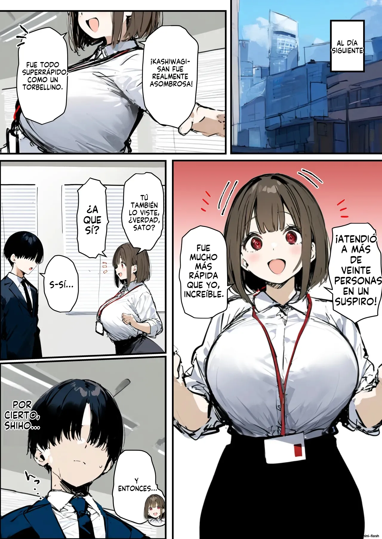 Shinsotsu-chan x Kashiwagi-san ~Seishori-ka e Netorase Shukkou -  たまごやき (Spanish) MTL image number 52