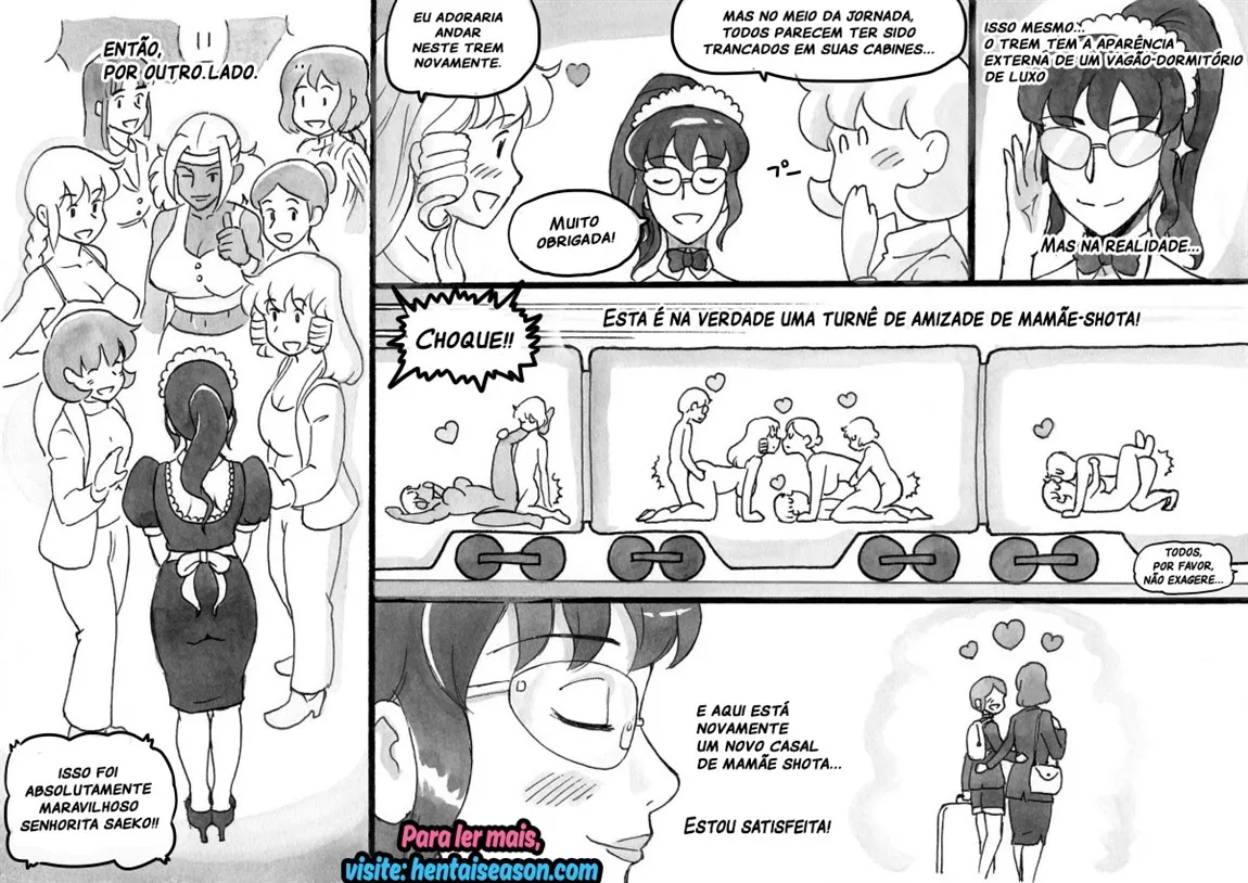 [pink-noise (Mizuiro Megane)] Mama-sho Time Dream Express | Expresso dos Sonhos da Mamãe [Portuguese-BR] 图片编号 45