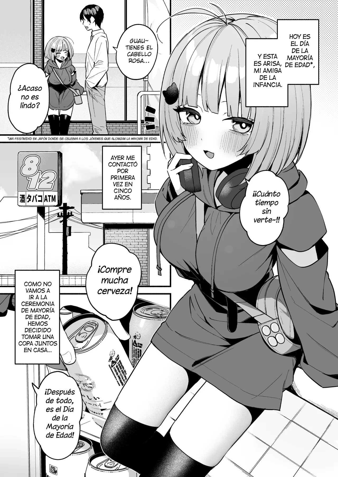 [Menbow Federation (Menbow)] InCha Onna Tomodachi to Issho ni Seijinshiki Sabotte Yarimakuri [Spanish] [Hellsing Scans] 이미지 번호 3