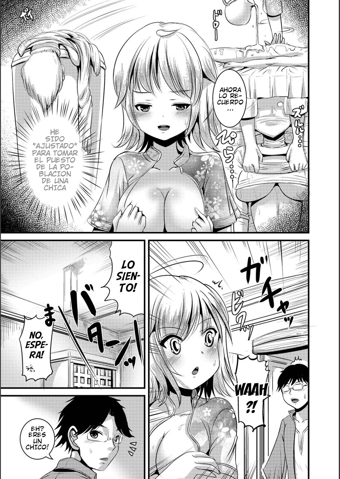 [Marneko] Kinkou no Kuni | The Balanced Country (WEB Ban Mesuiki!! Nyotaika Yuugi Vol.02)  [Spanish][GenderBender Scans] image number 3