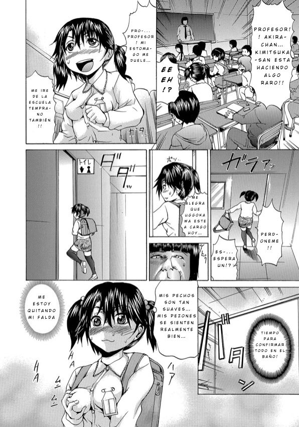 [Wakamiya Santa] Boku wa Heikou Sekai no Inran Ninpu | Parallel Universe Where I Am A Pregnant Bitch Slave (TS Zecchou Situation) [Spanish] [GenderBender Scans] [Digital] image number 4